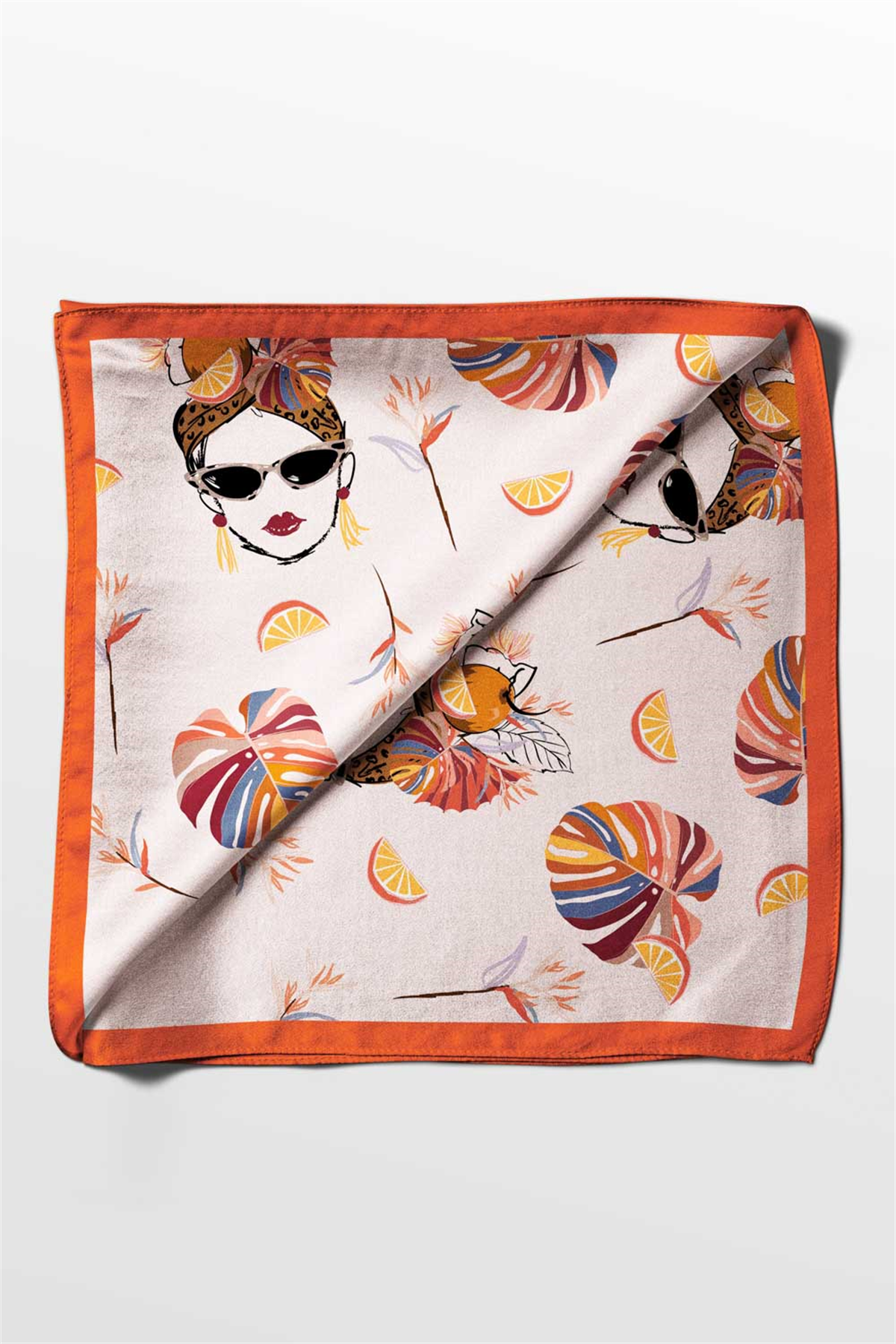 100% Silk Headscarf for Women - 22