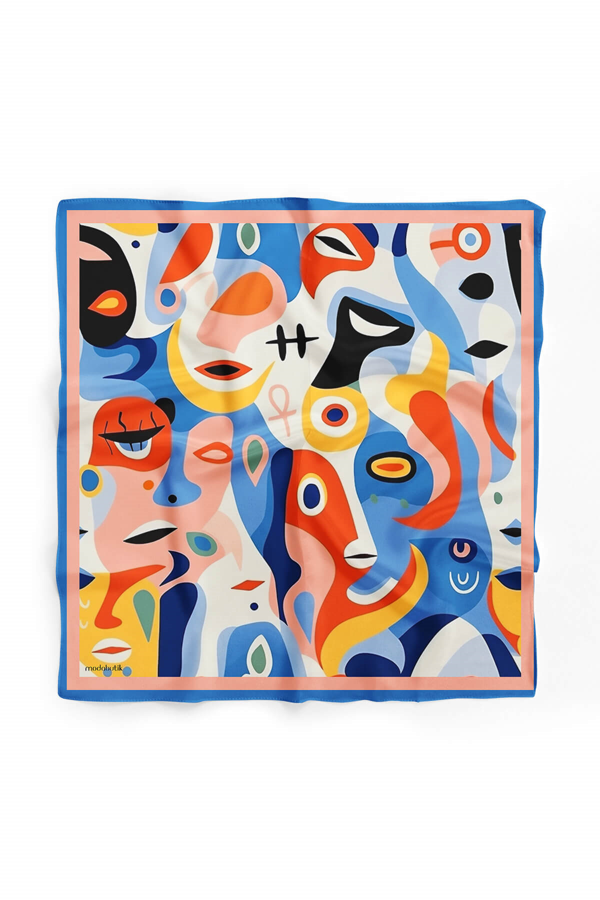 A66 Modabutik Portre Desenli Bandana