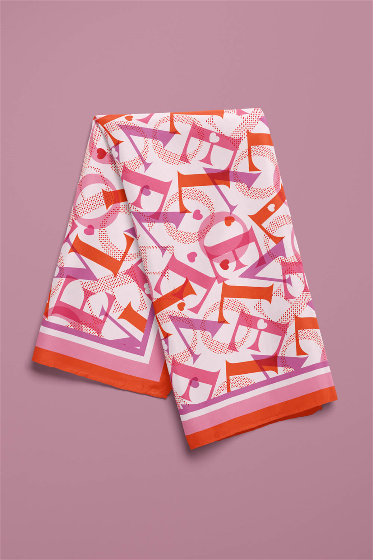 B50 LOVE TASARIM BANDANA