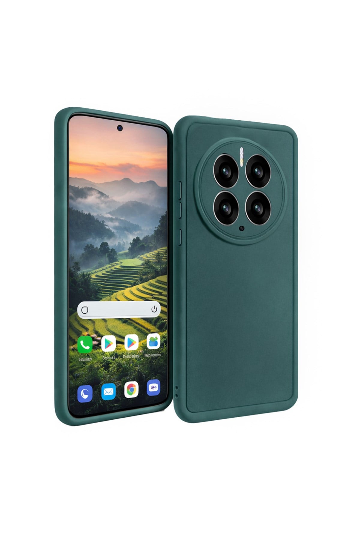Huawei Mate 50 pro Uyumlu Kamera Çıkıntılı Mat Silikon Telefon Kılıfı