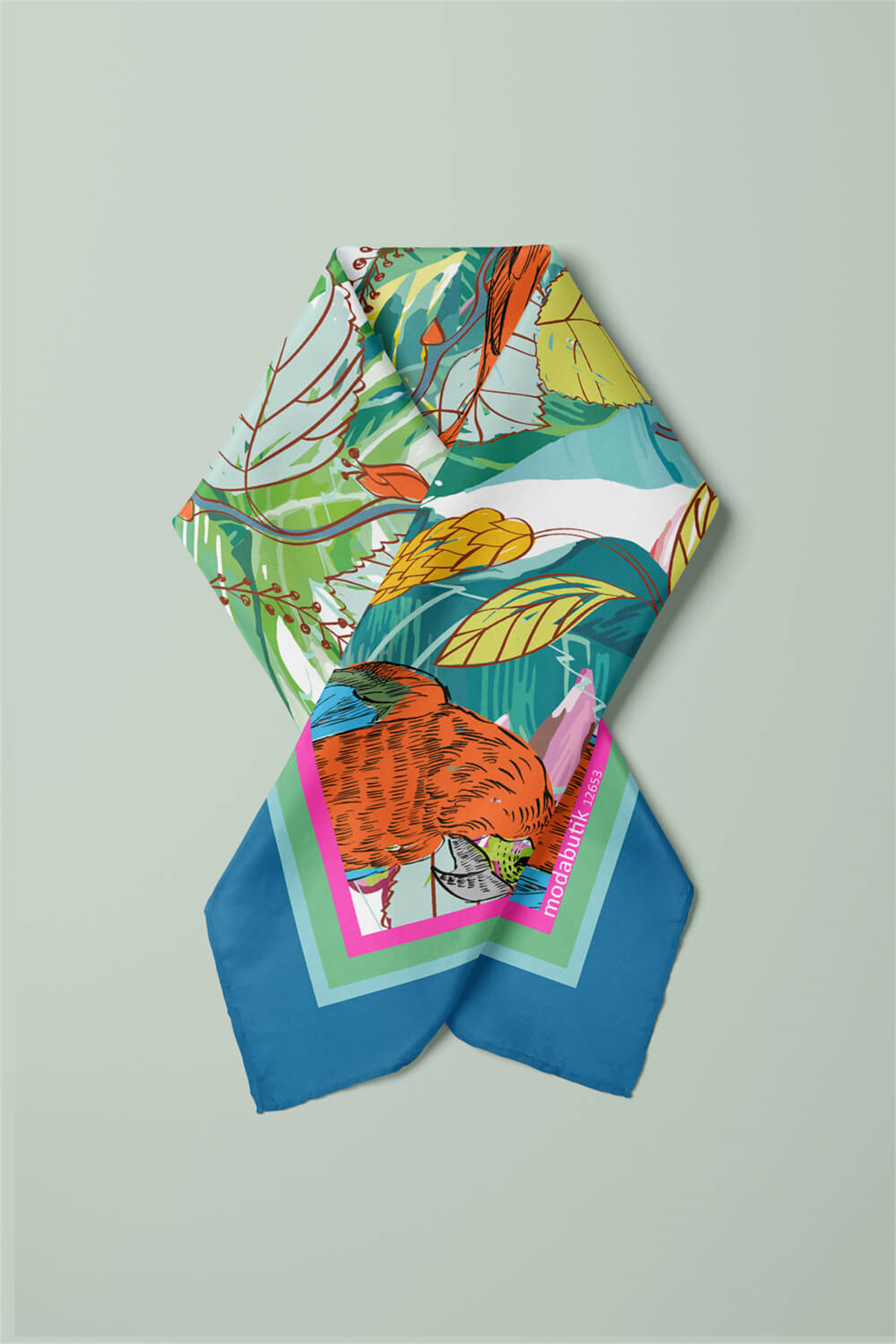 G80 TROPIC PARROT TASARILI BANDANA