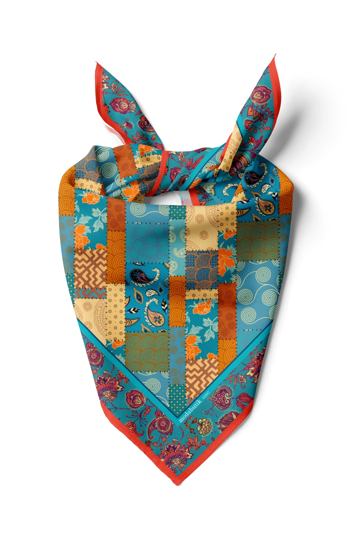 C2 ETNIK ŞALLI BANDANA DG12097