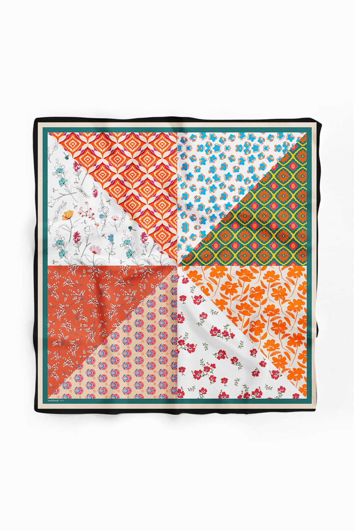 B14 ETNIK ŞALLI PAISLEY BANDANA DG12417