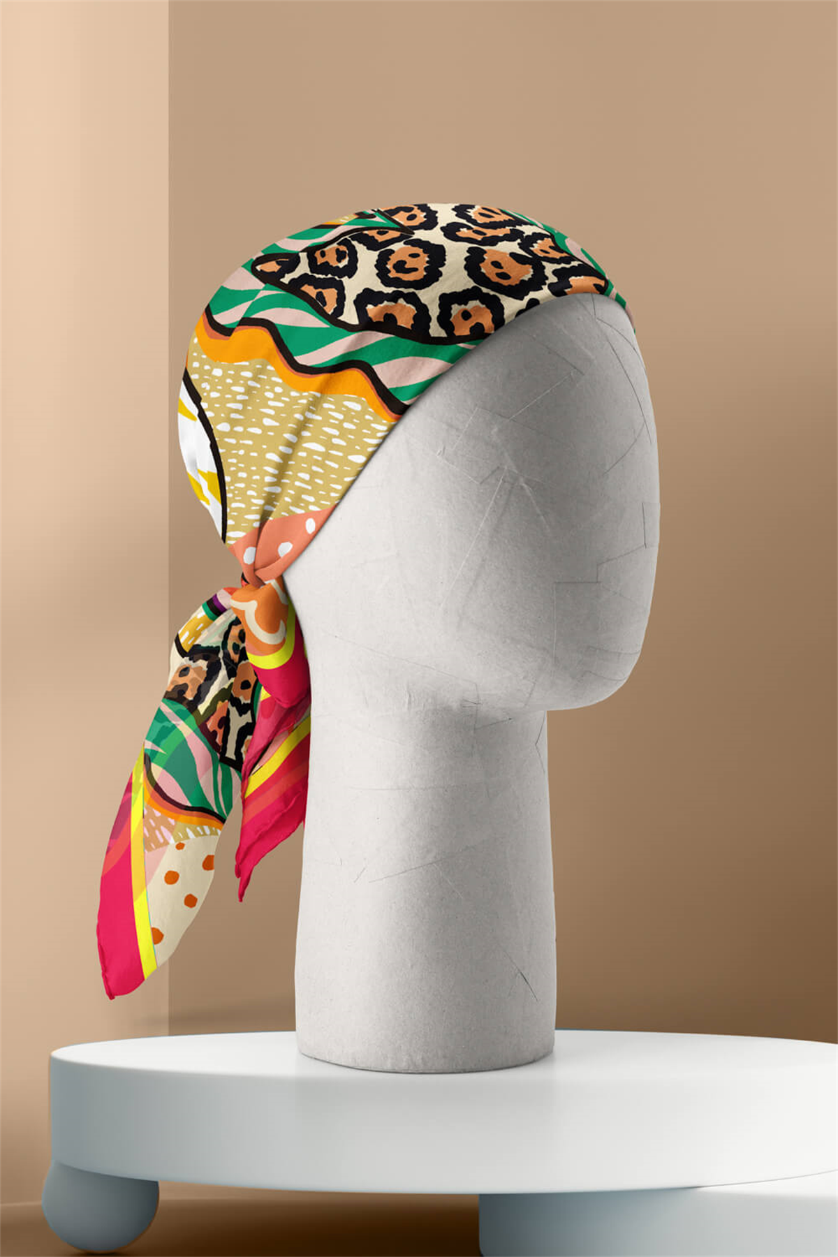 F114 Modabutik Muz Desenli Bandana