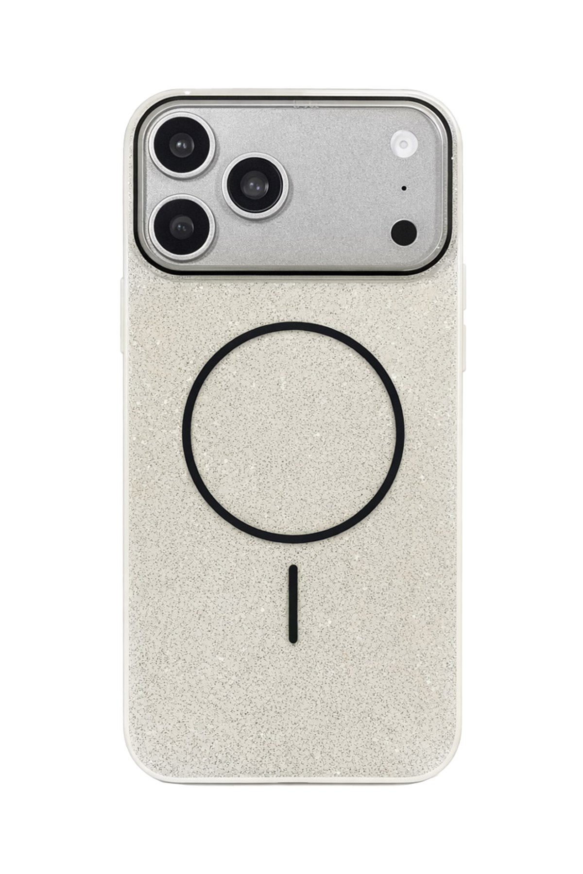iPhone 17 Pro Max Kılıf – MagSafe Uyumlu – Simli Lüks Silikon Telefon Kılıfı
