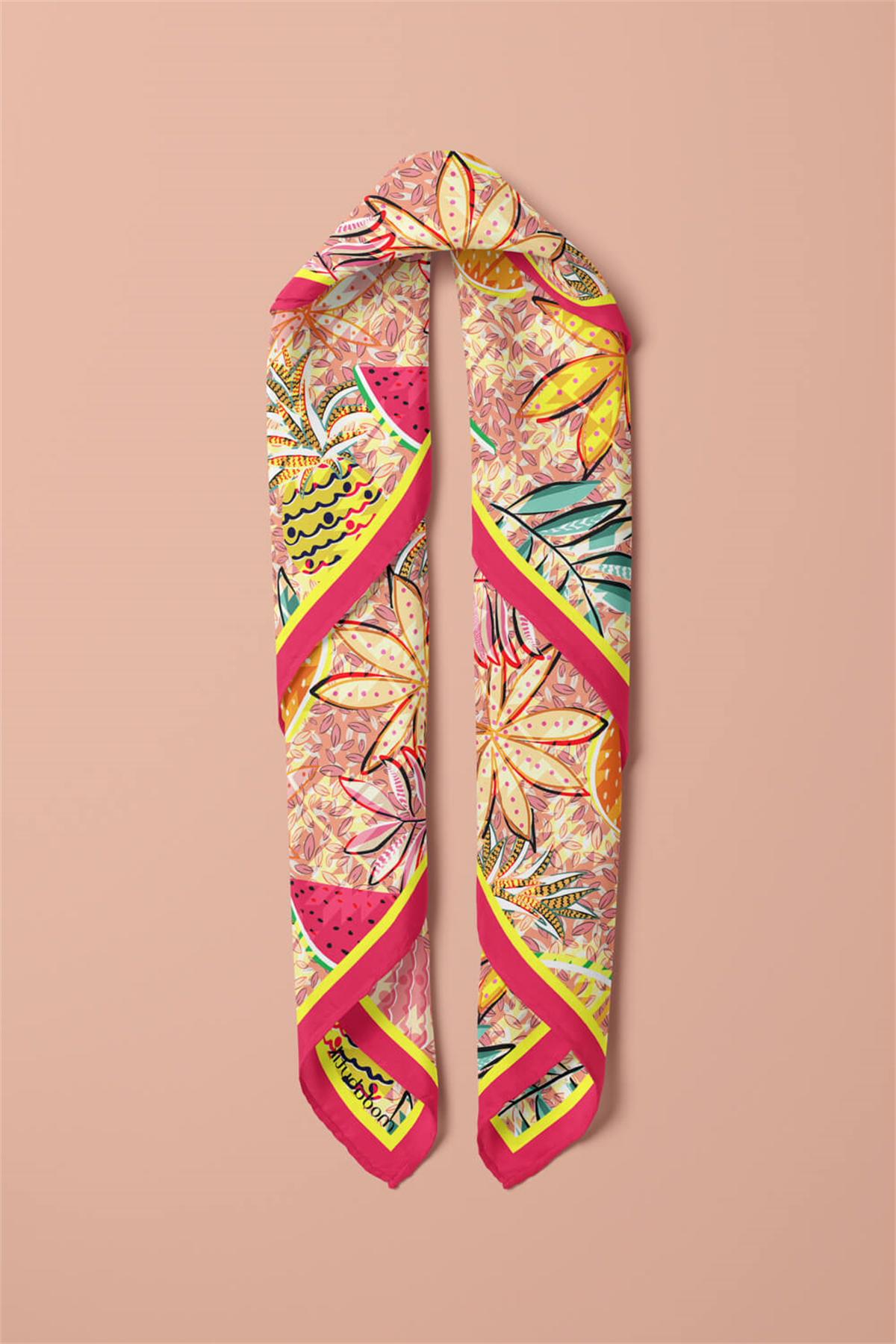 Z44 Modabutik Ananas Karpuz Desenli Bandana