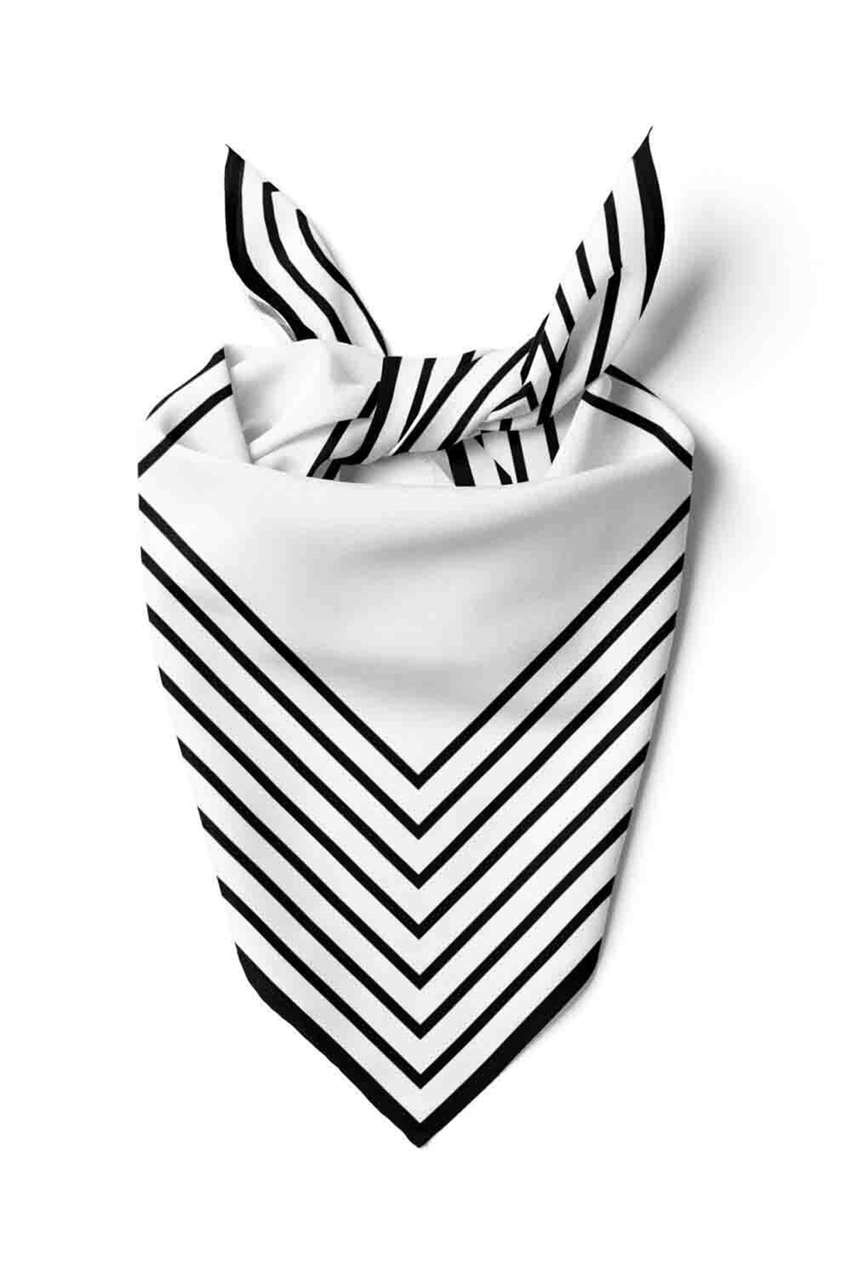 MODABUTİK ÇİZGİLİ BANDANA 55x55