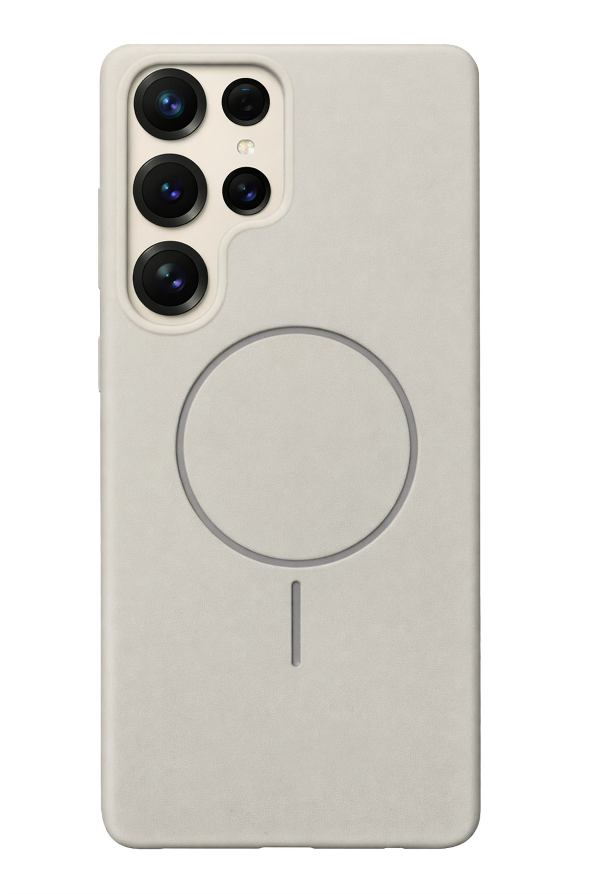 Samsung Galaxy S25 Ultra Kılıf – İçi Kadife – MagSafe Uyumlu – Taş Renk – Telefon Kılıfı