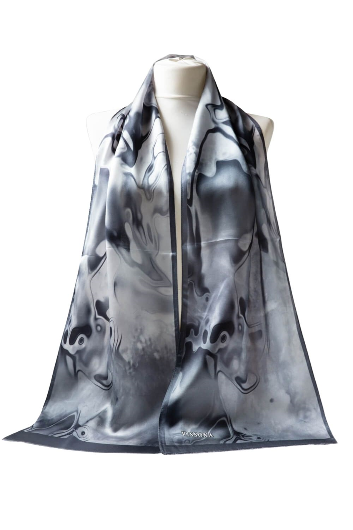 100% Silk Head Scarf for Women - 12