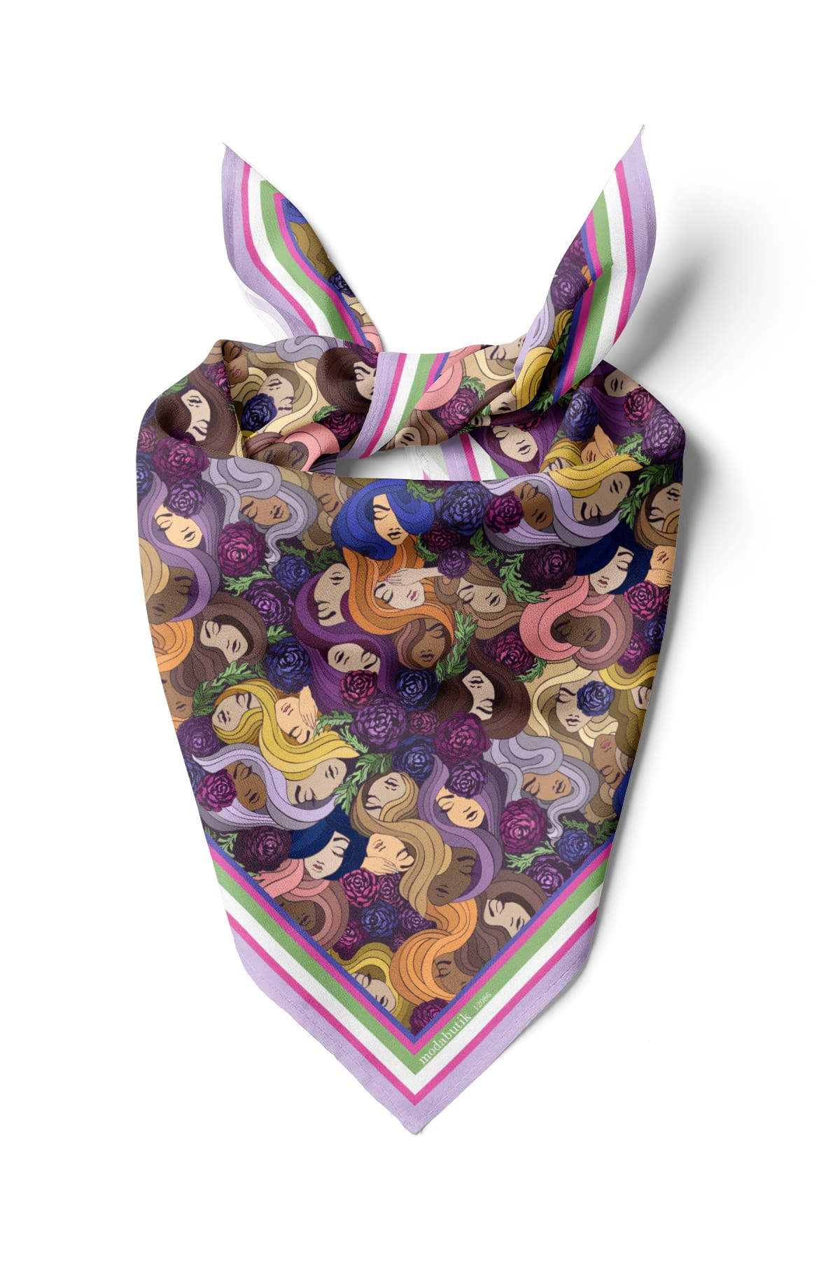 F95 MODERN WOMEN TASARIMLI BANDANA DG12086