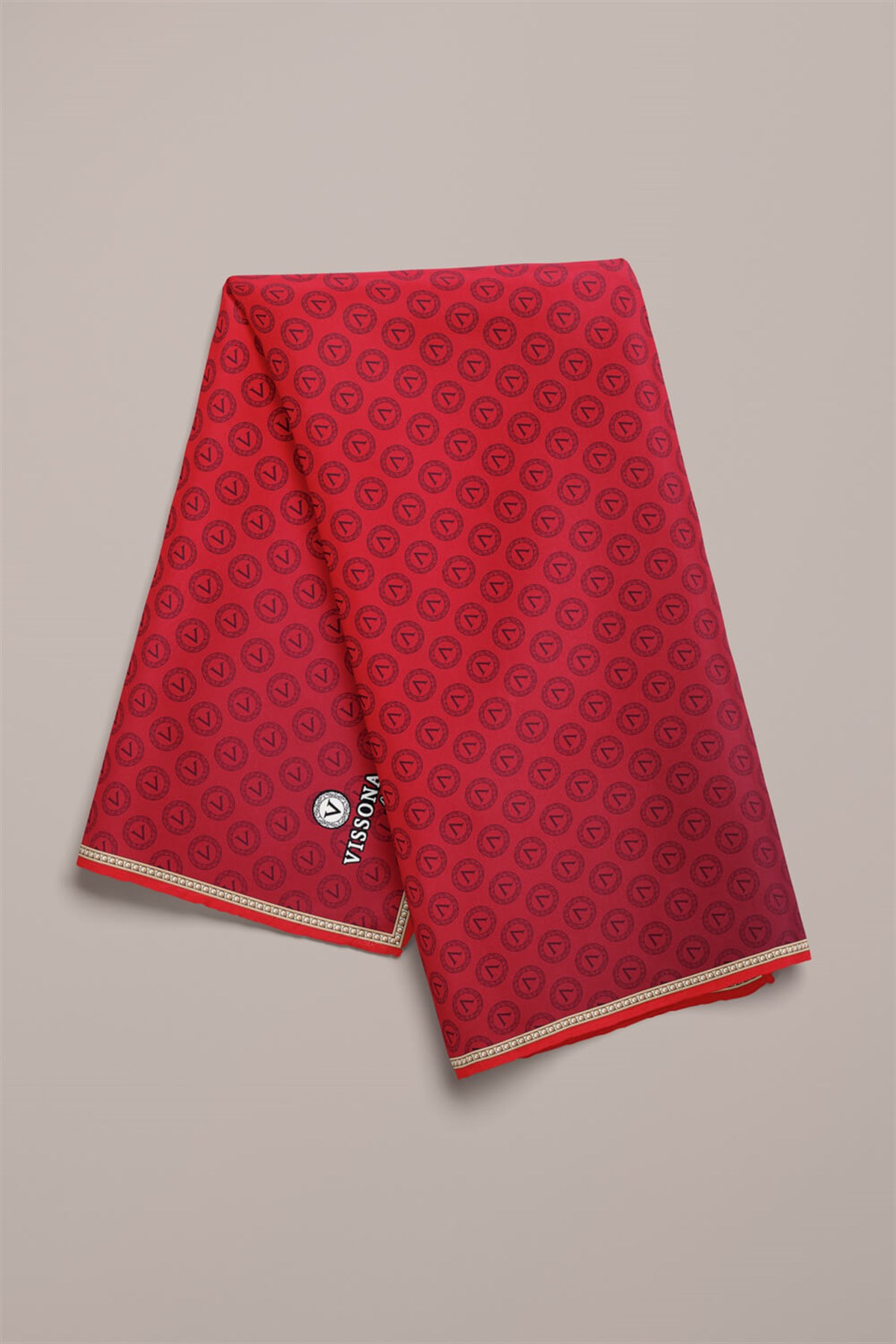 %100 İpek Kadın Desenli Bandana 80x80