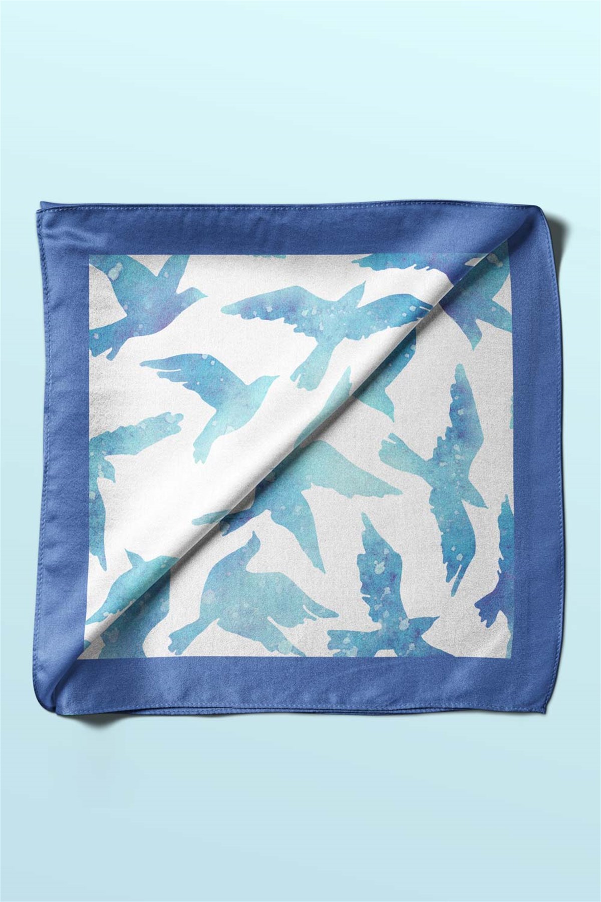 Kuş Desenli Bandana