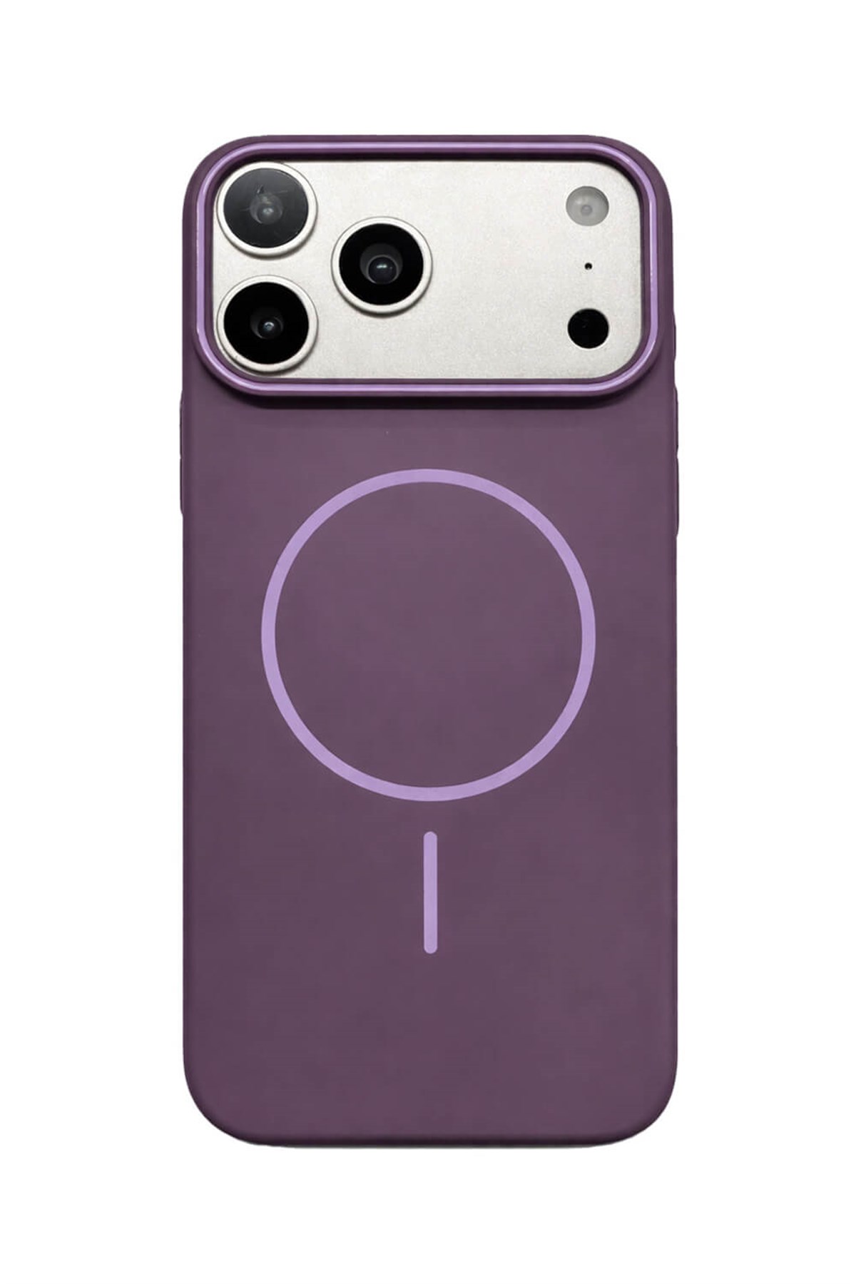 iPhone 17 Pro Max Uyumlu Kamera Çıkıntılı Magsafe Wireless Şarj Özellikli Sert Sararmaz Silikon Kılıf
