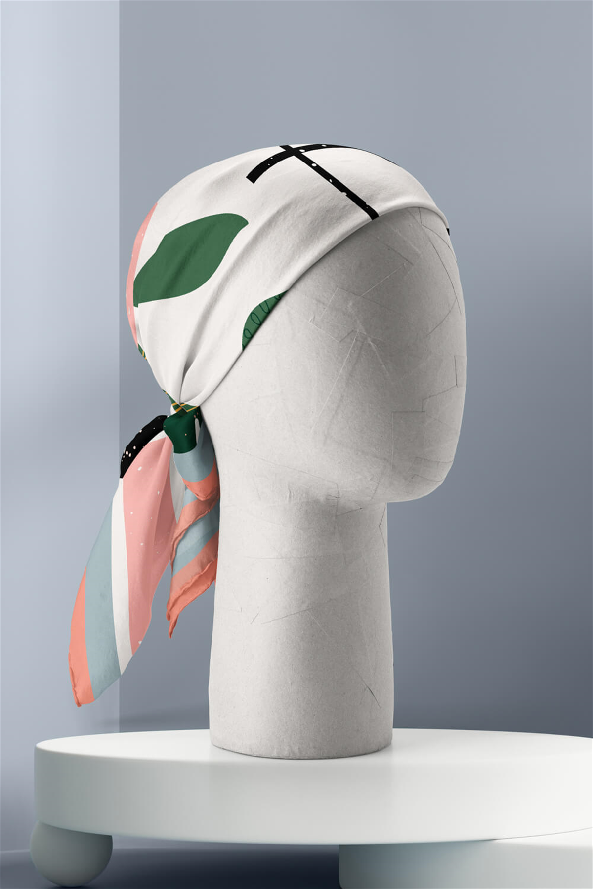 G62 Modabutik Geometri Deseni Bandana