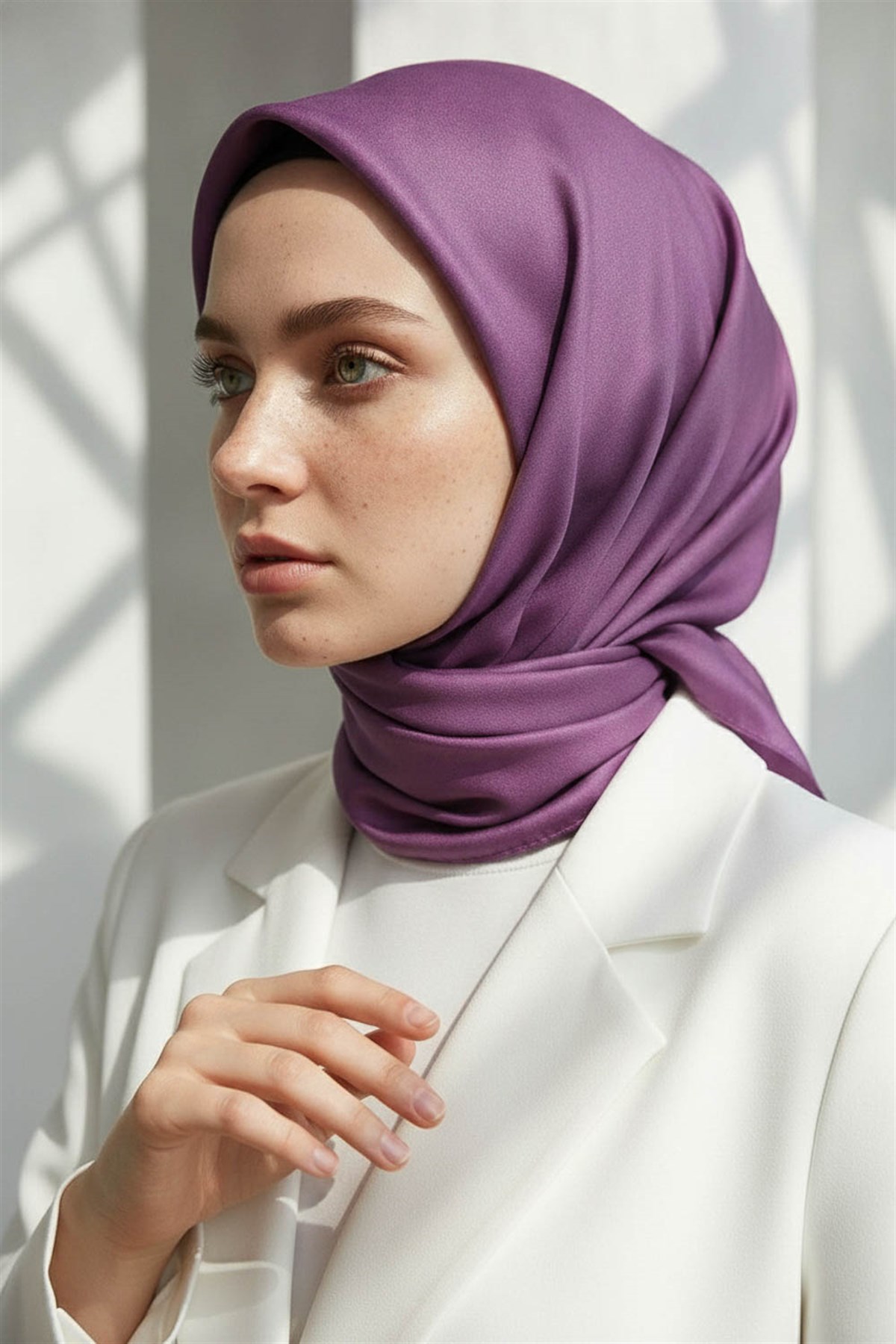 %100 Twill İpek Düz Sirke Renkli Daha Tok Exclusive Serisi 90x90 Eşarp Dikim Şekli : El Dikişi