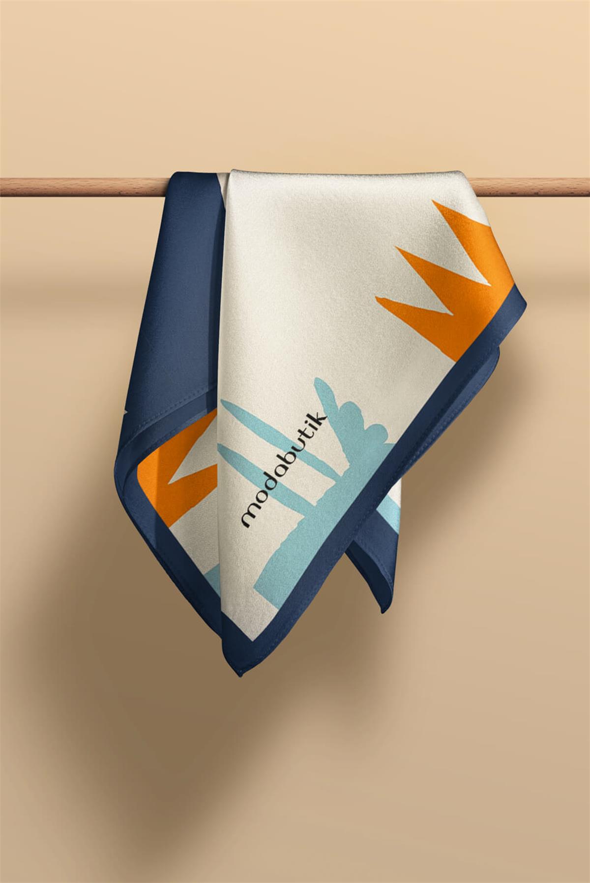 Modabutik Geometrik Desenli Kadın Fular