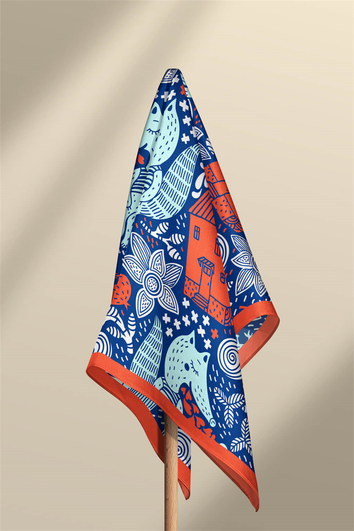 B31 Modabutik Tilki Desenli Bandana