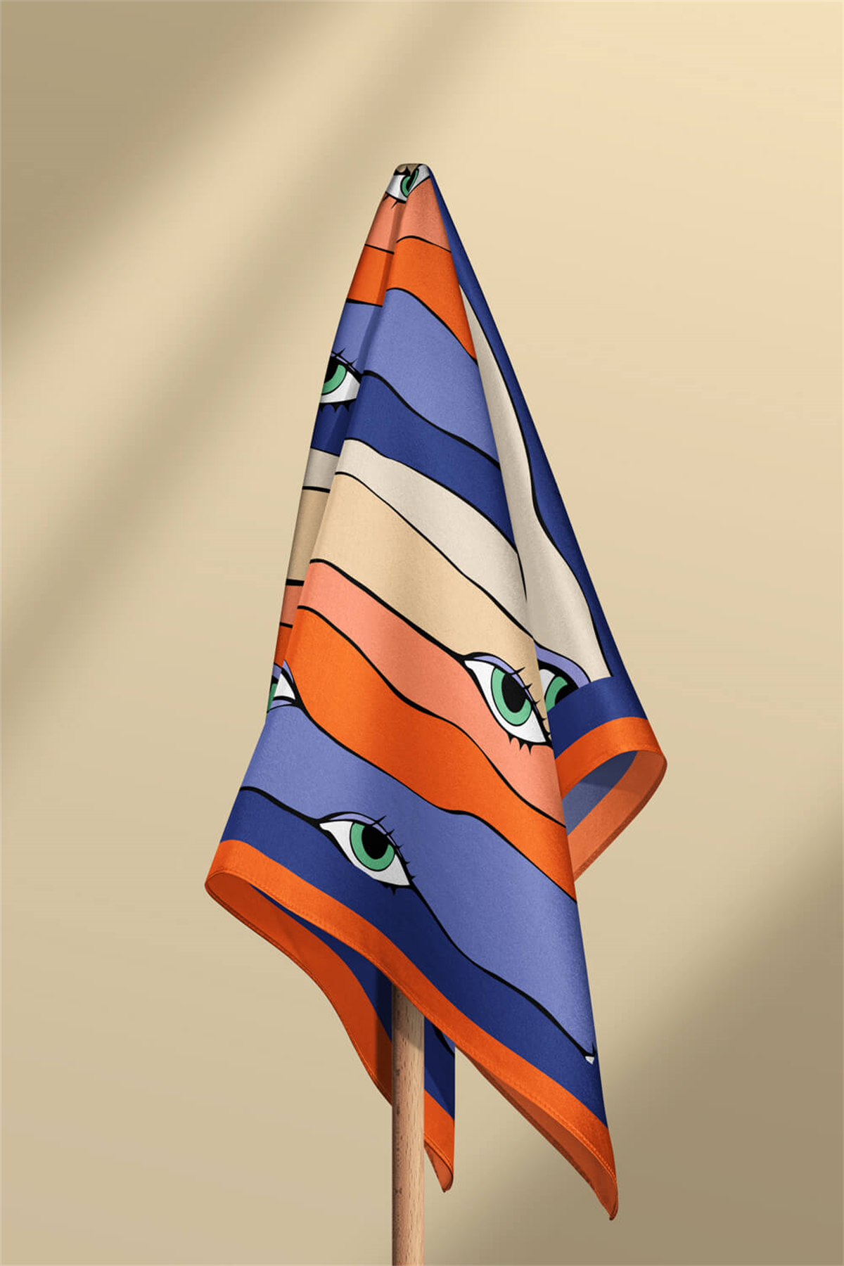 A12 Modabutik Göz Desenli Bandana