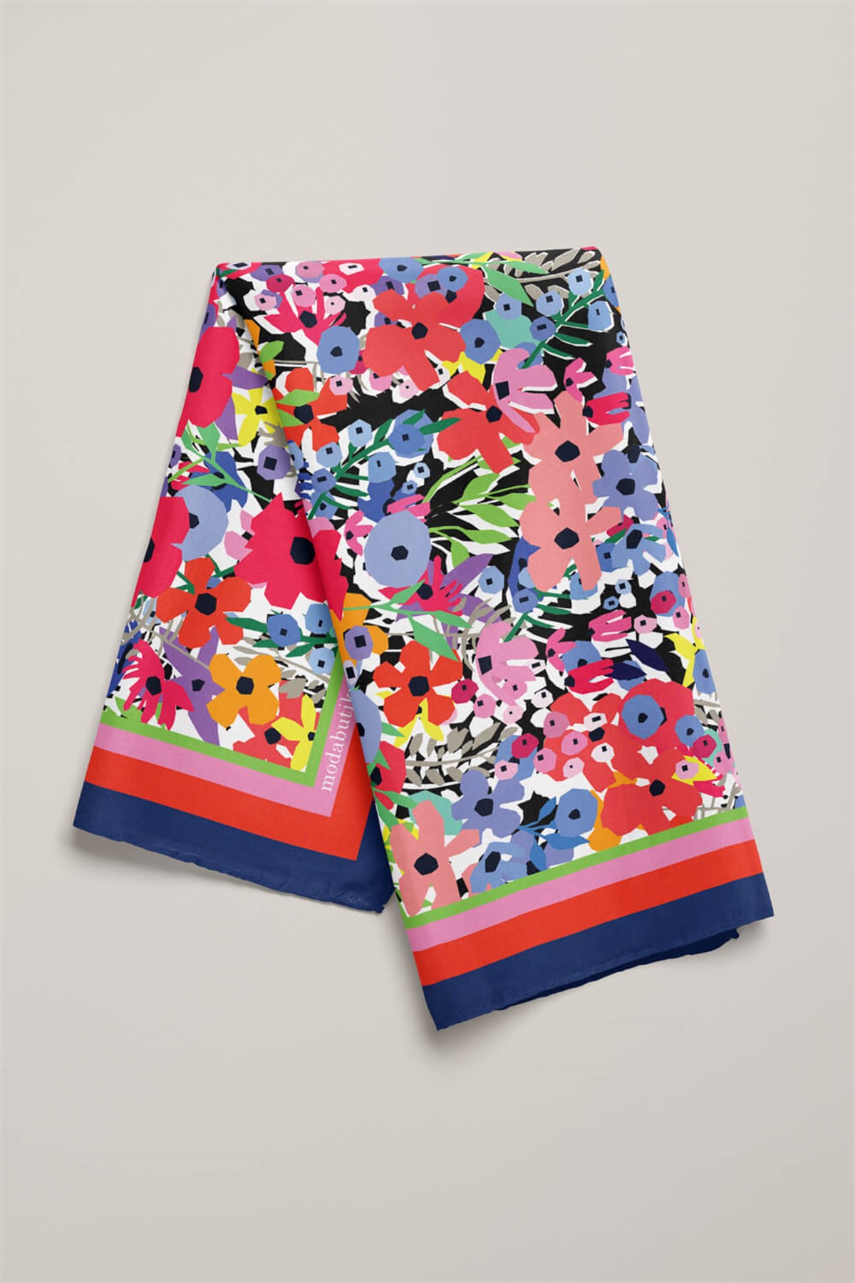 Violla Y52 MODERN ÇİÇEKLİ TASARIM BANDANA DG12089