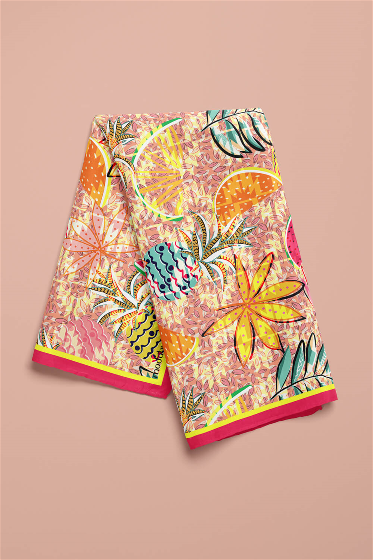 Z44 Modabutik Ananas Karpuz Desenli Bandana