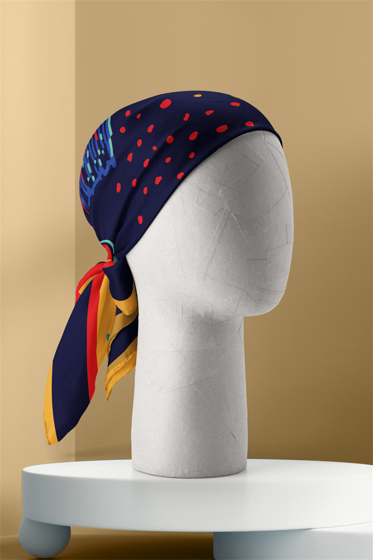 B58 Modabutik Balık Desenli Bandana
