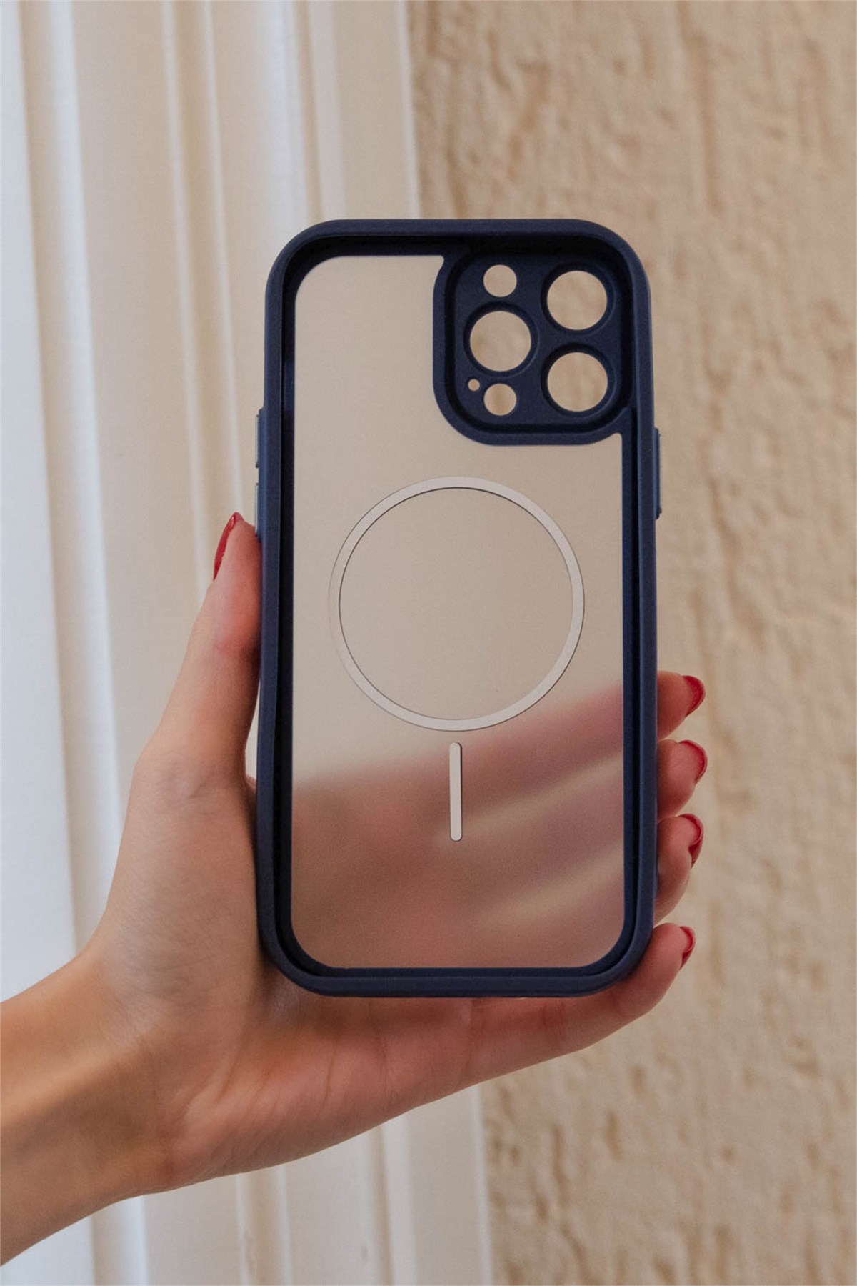 iPhone 14 Pro Max Kılıf – Kamera Korumalı – MagSafe Uyumlu – Siyah Renk – Mat Silikon Telefon Kılıfı