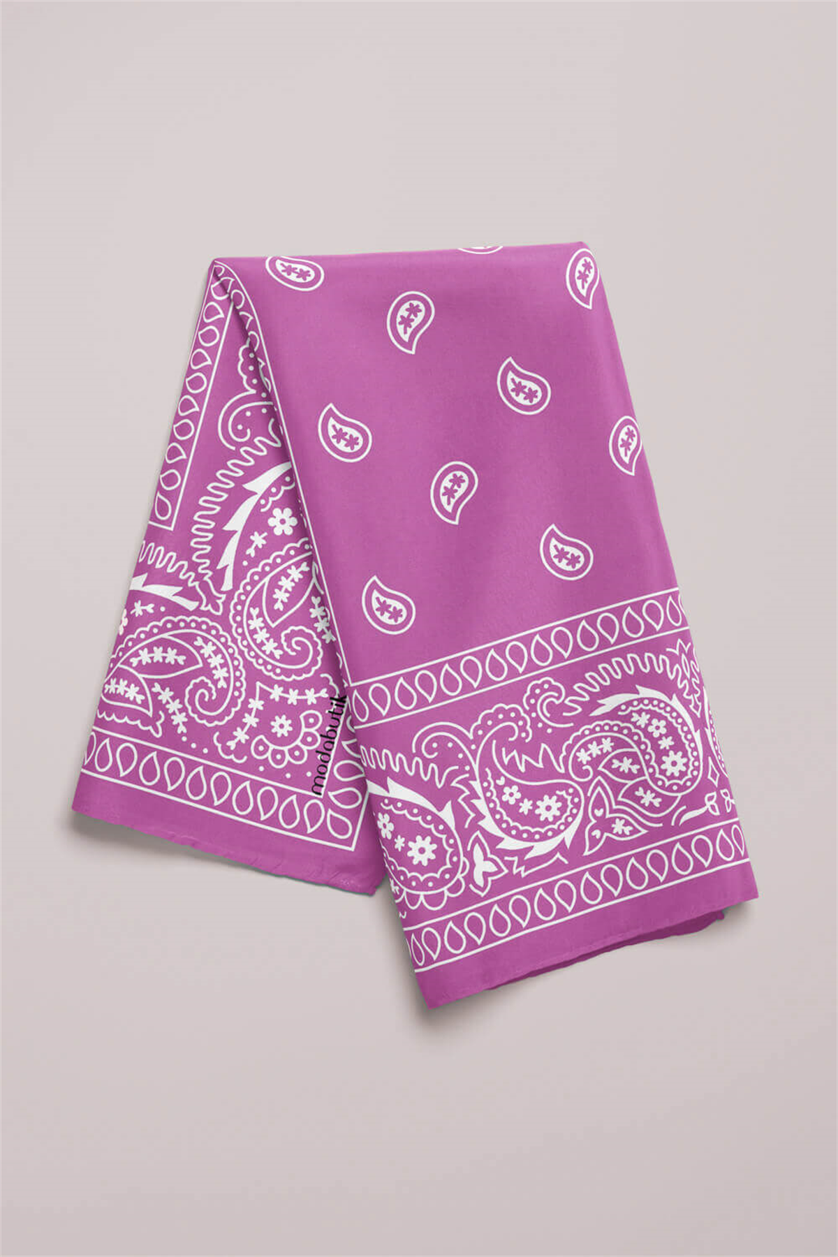 D81 Modabutik Şal Desenli Bandana