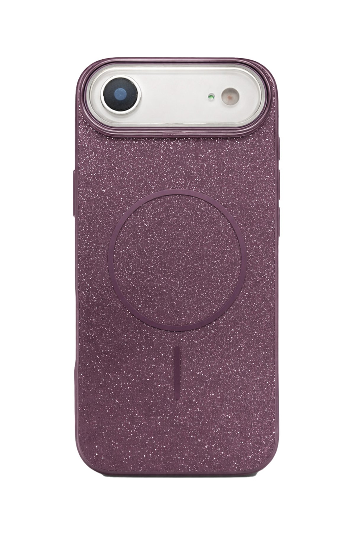 iPhone Air Kılıf – MagSafe Uyumlu – Simli Lüks Silikon Telefon Kılıfı