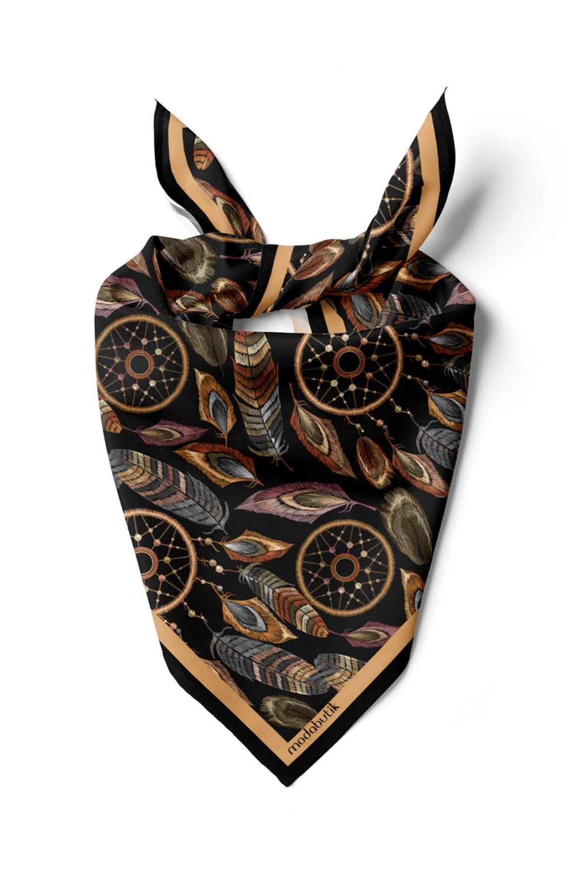 E19 Violla Tüy Desenli Bandana