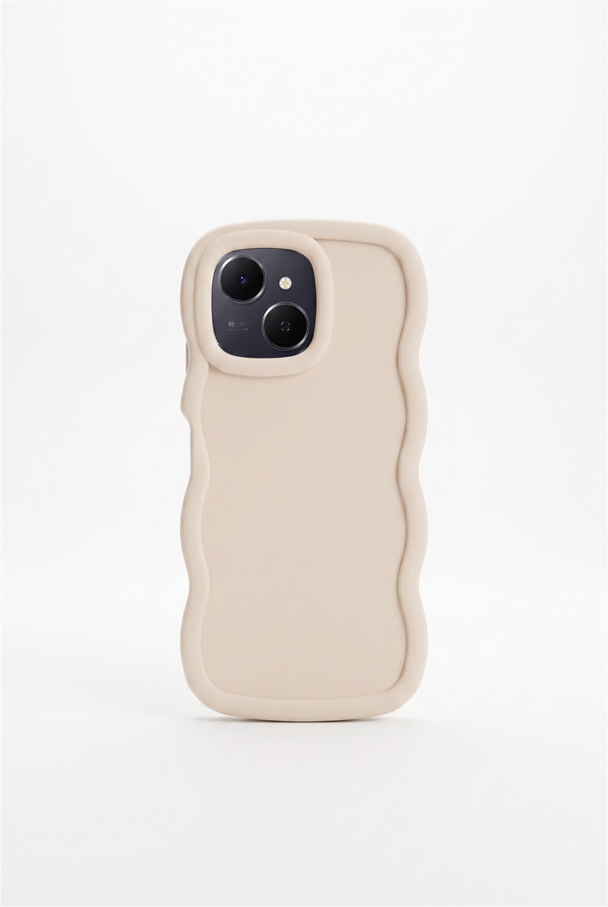 Tecno Spark 40C / Pop 10 Pro Uyumlu Telefon Kılıfı Kamera Korumalı Dalgalı Tasarım Mat Silikon