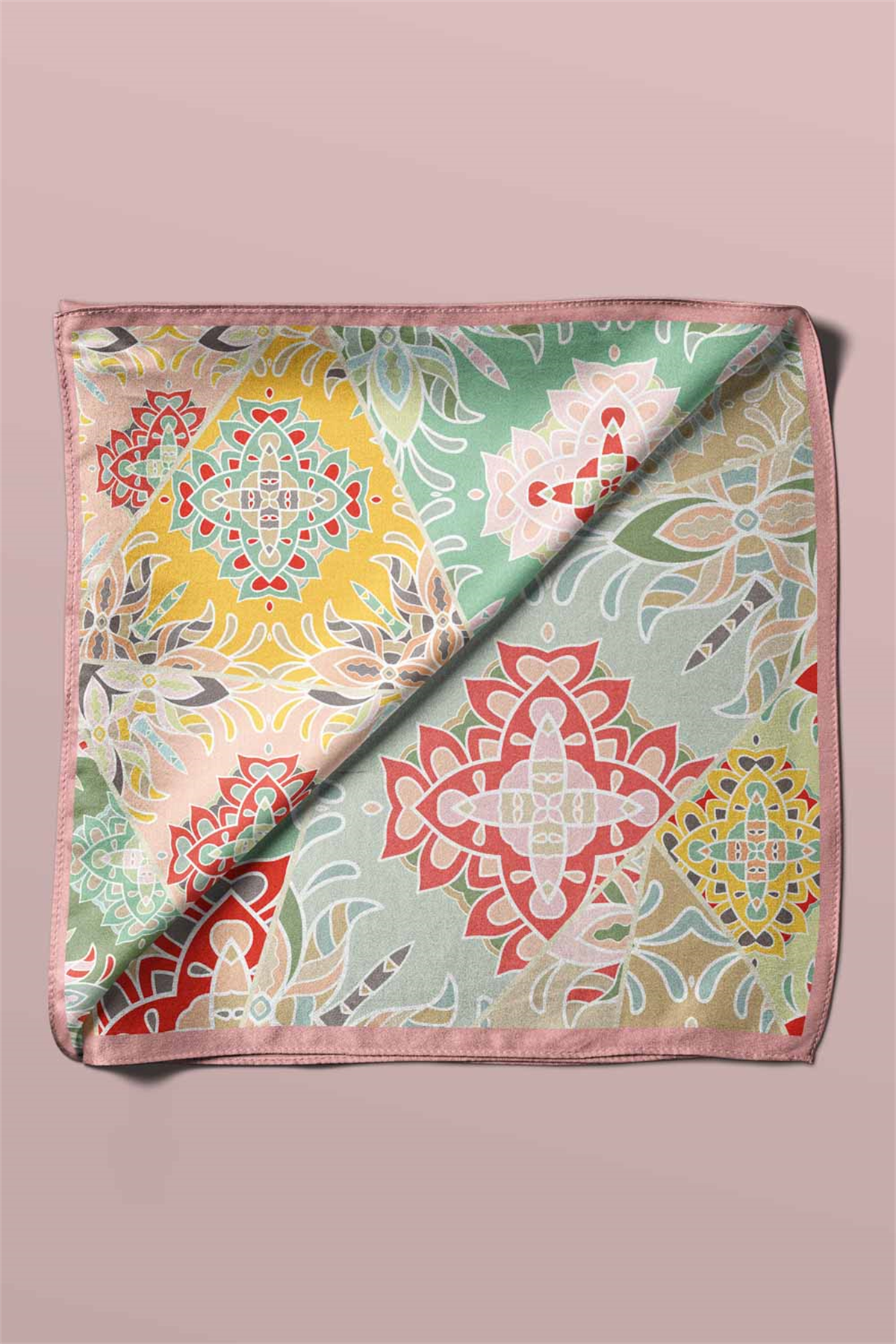 100% Silk Headscarf for Women - 22