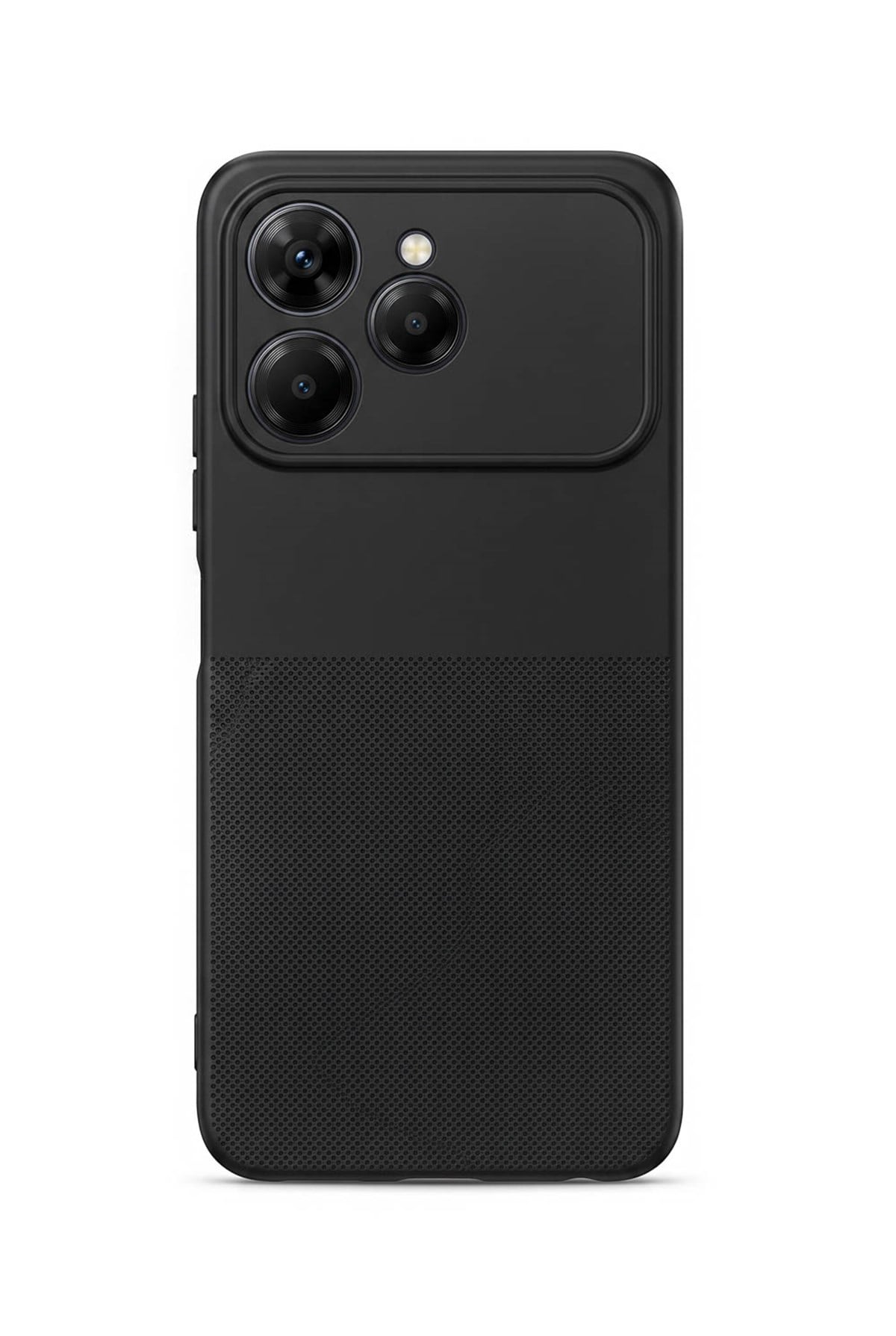 Tecno Spark 40 Uyumlu Kamera Korumalı Silikon Telefon Kılıfı Darbe Emici İçi Kadife Tırtıklı Kaymaz Yüzeyli Yumuşak Kılıf