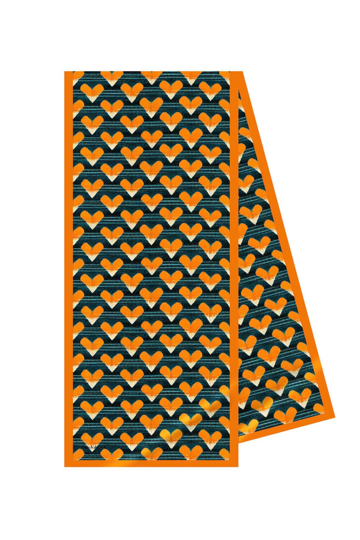 Modabutik Kalp Desenli Fular