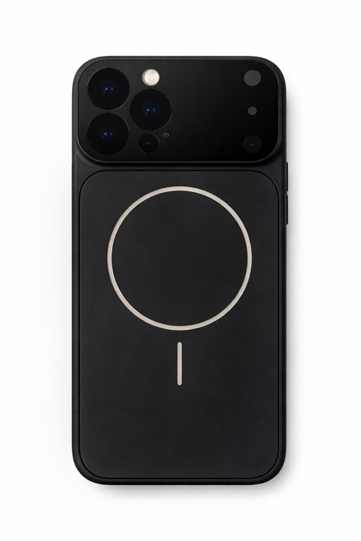 iPhone 15 Pro Max Uyumlu Kamera Korumalı Magsafe Wireless Şarj Özellikli Full Glass Arka Kapak