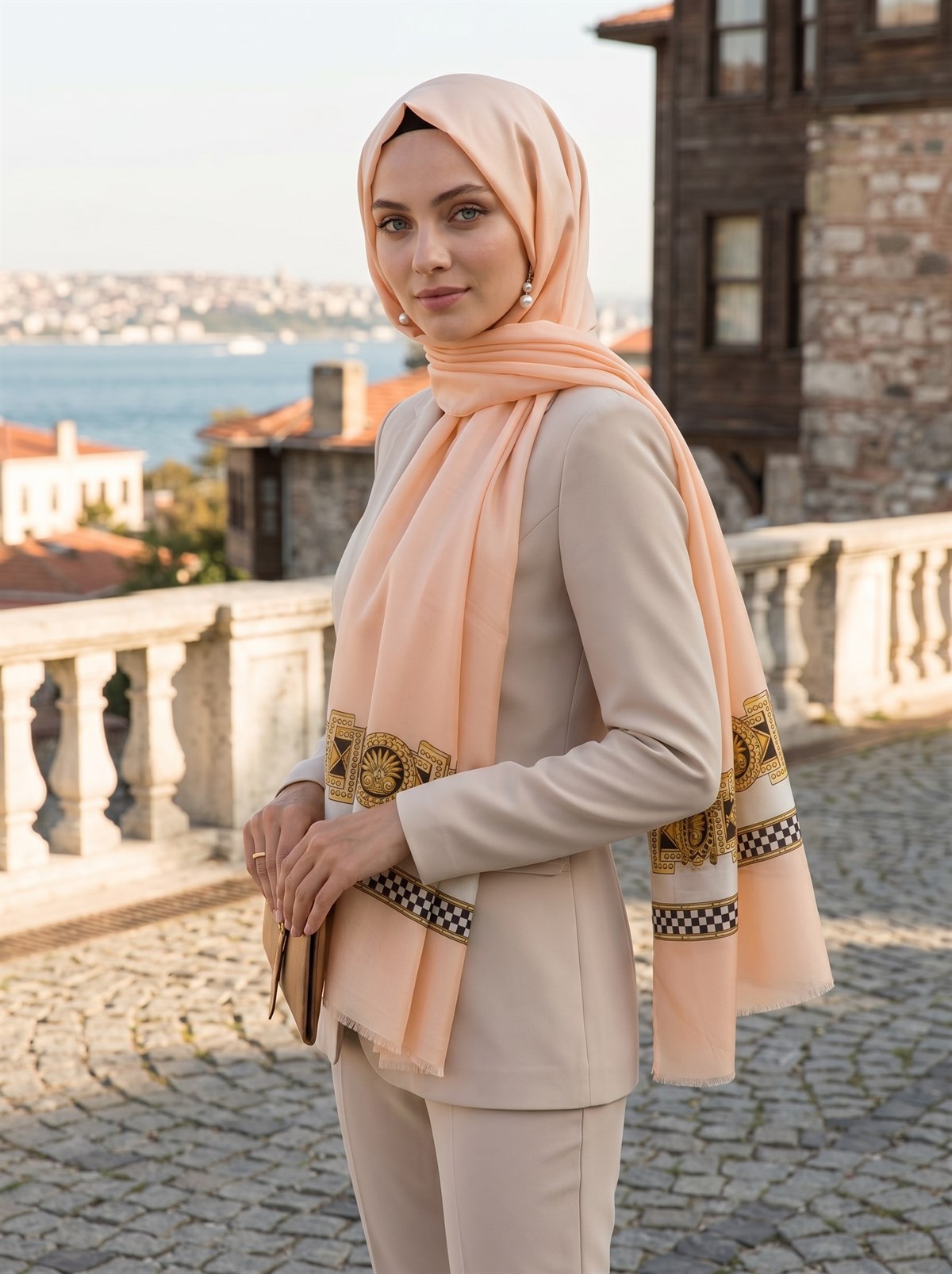 %100 Saf İpek Şal İnce Saten Vual Dokuma Fresh 90x210 Şal