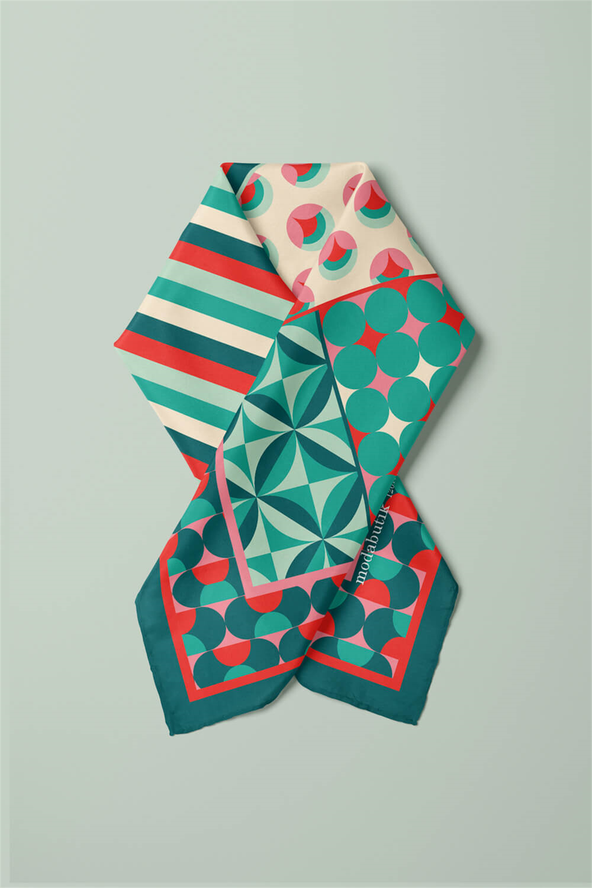 H43 RETRO DESENLİ  BANDANA DG12079