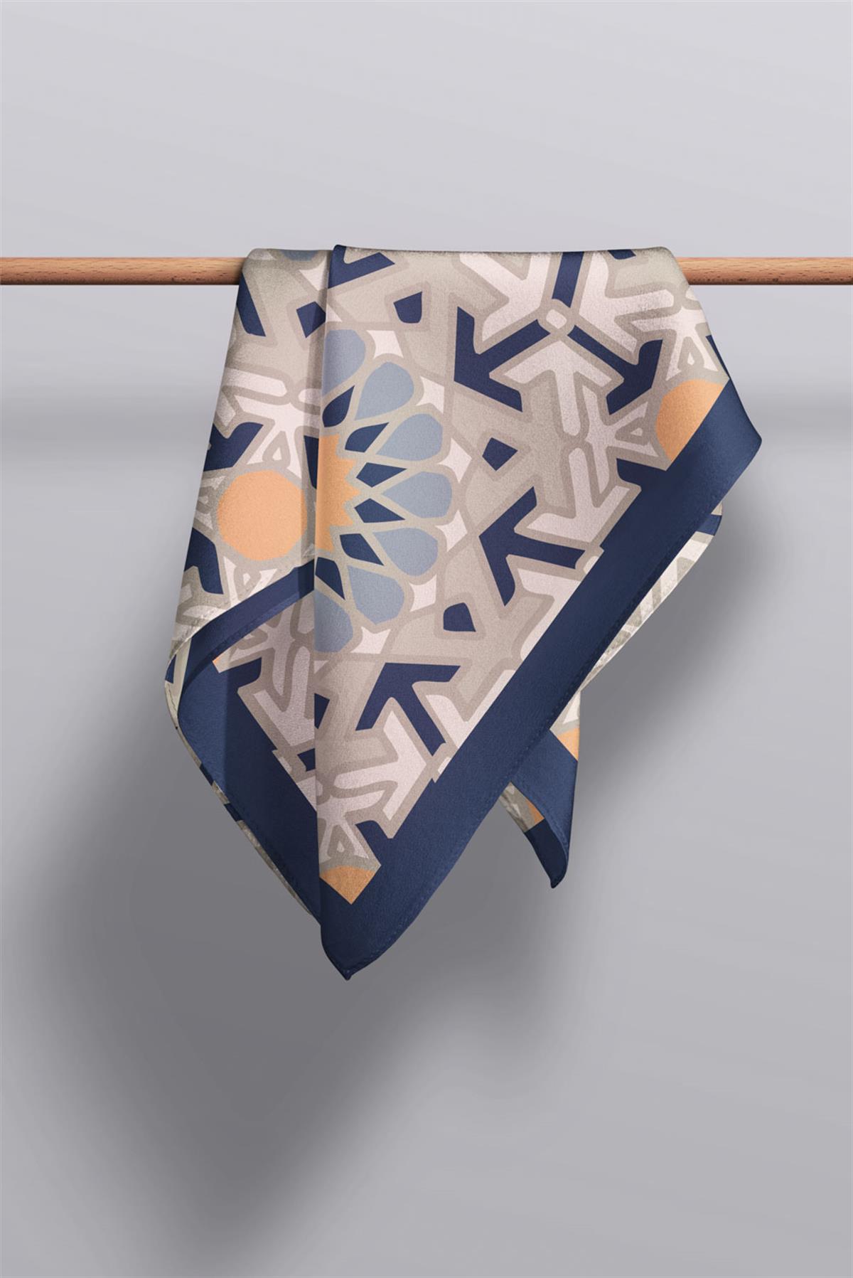 I1 Çini Desenli Fular 30x140