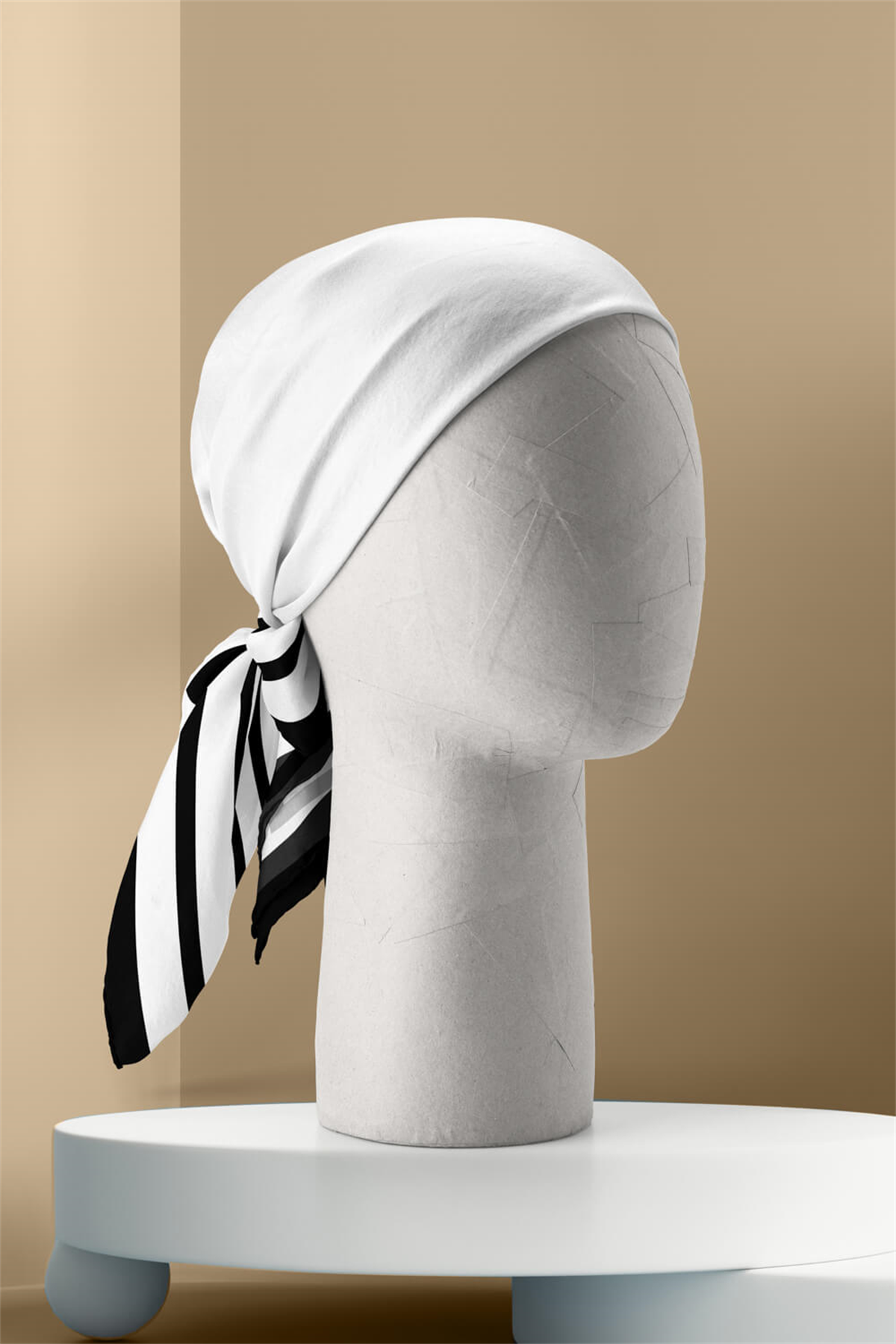 MODABUTİK ÇİZGİLİ BANDANA 55x55