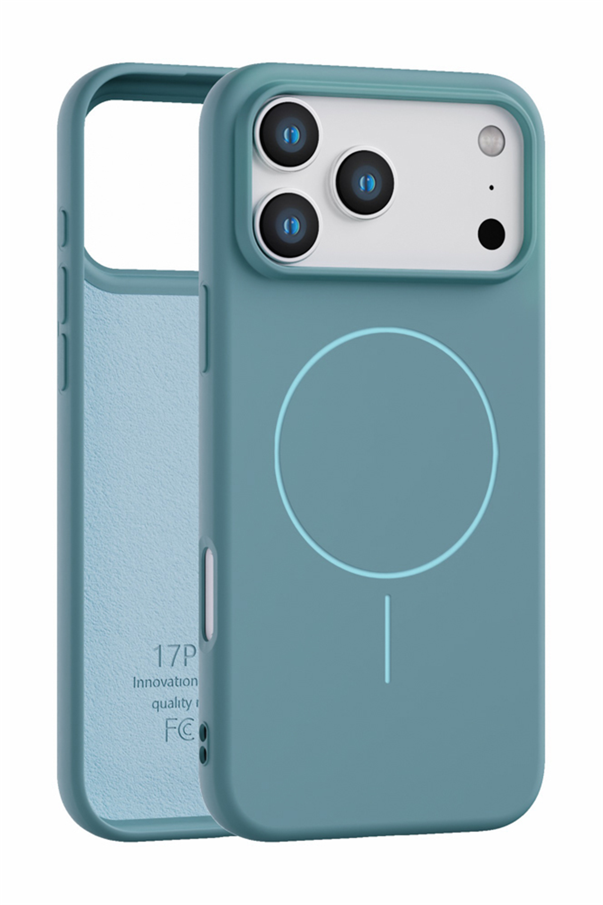 iPhone 17 Pro Max Uyumlu İçi Kadife Magsafe Wireless Şarj Özellikli Mint Yeşil Renkli Telefon Kılıfı