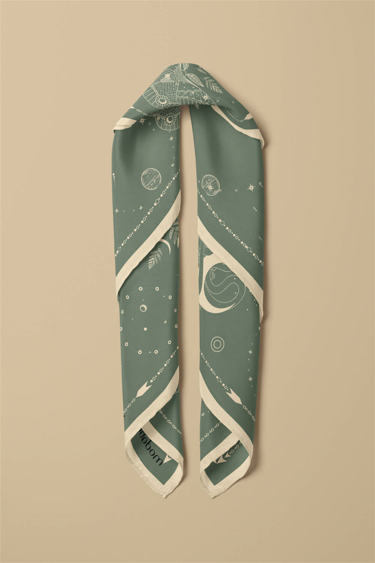 C110  Modabutik Galaksi Desenli Bandana