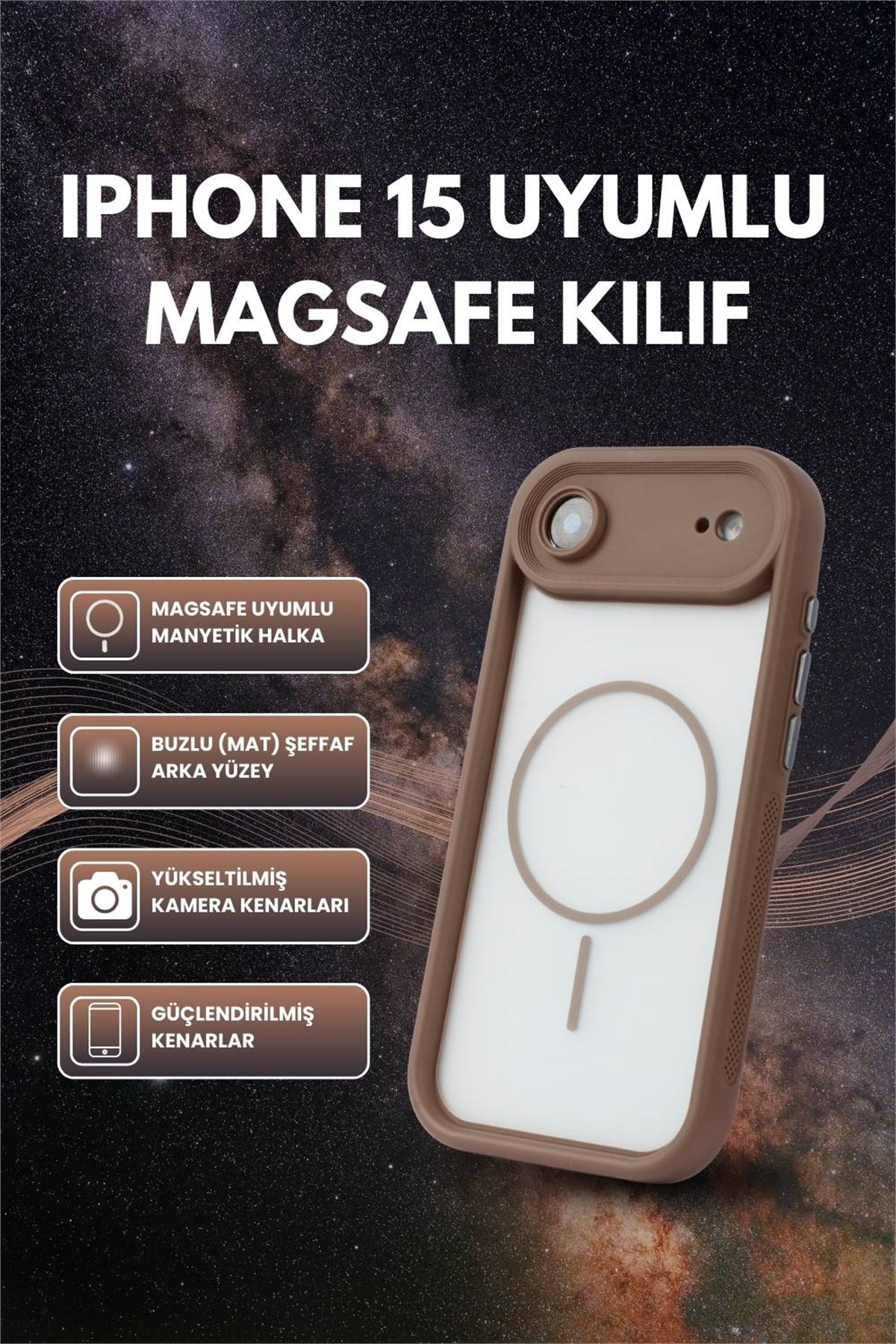 iPhone Air Kılıf – Kamera Korumalı – MagSafe Uyumlu – Haki Renk – Mat Silikon Telefon Kılıfı
