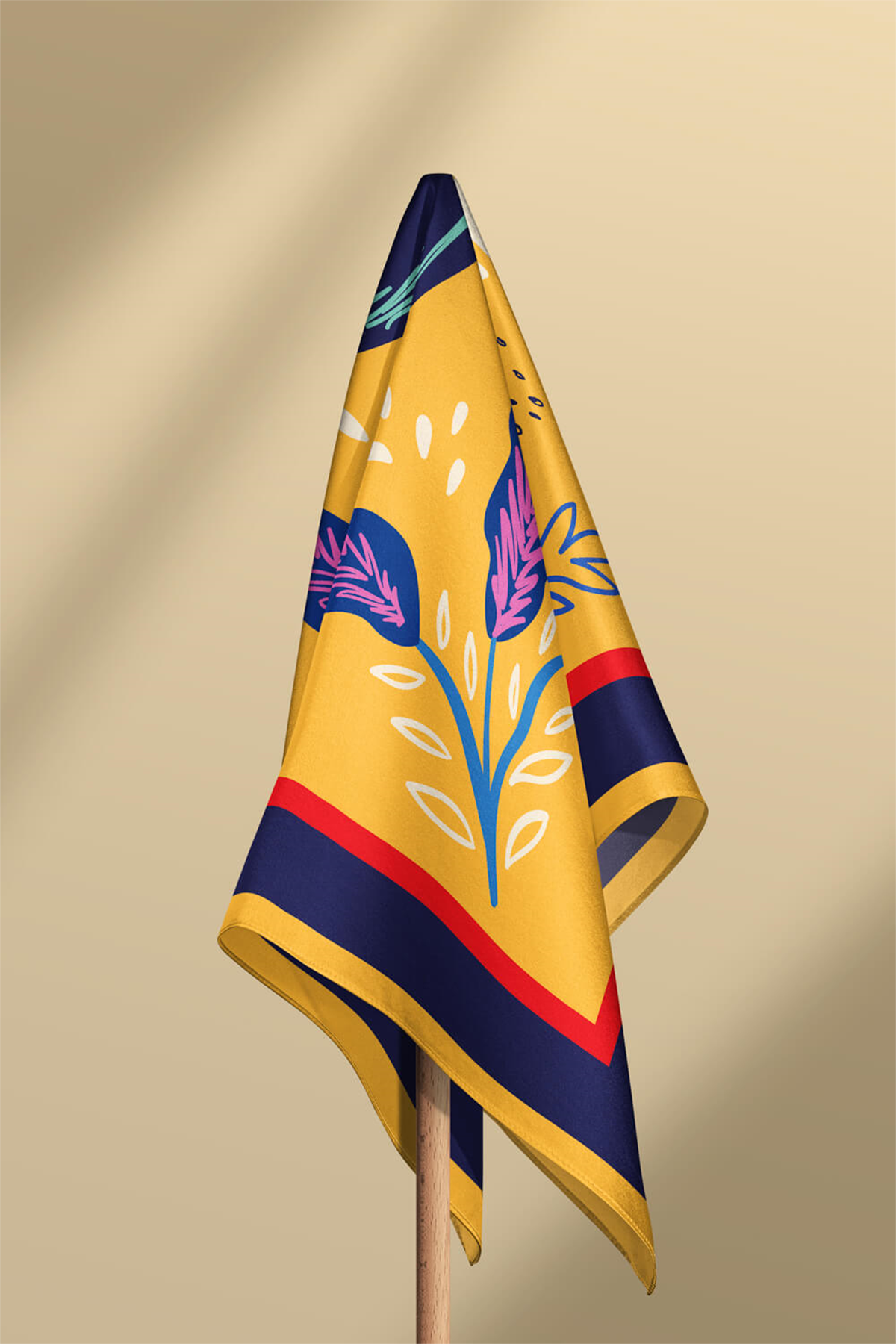 B58 Modabutik Balık Desenli Bandana