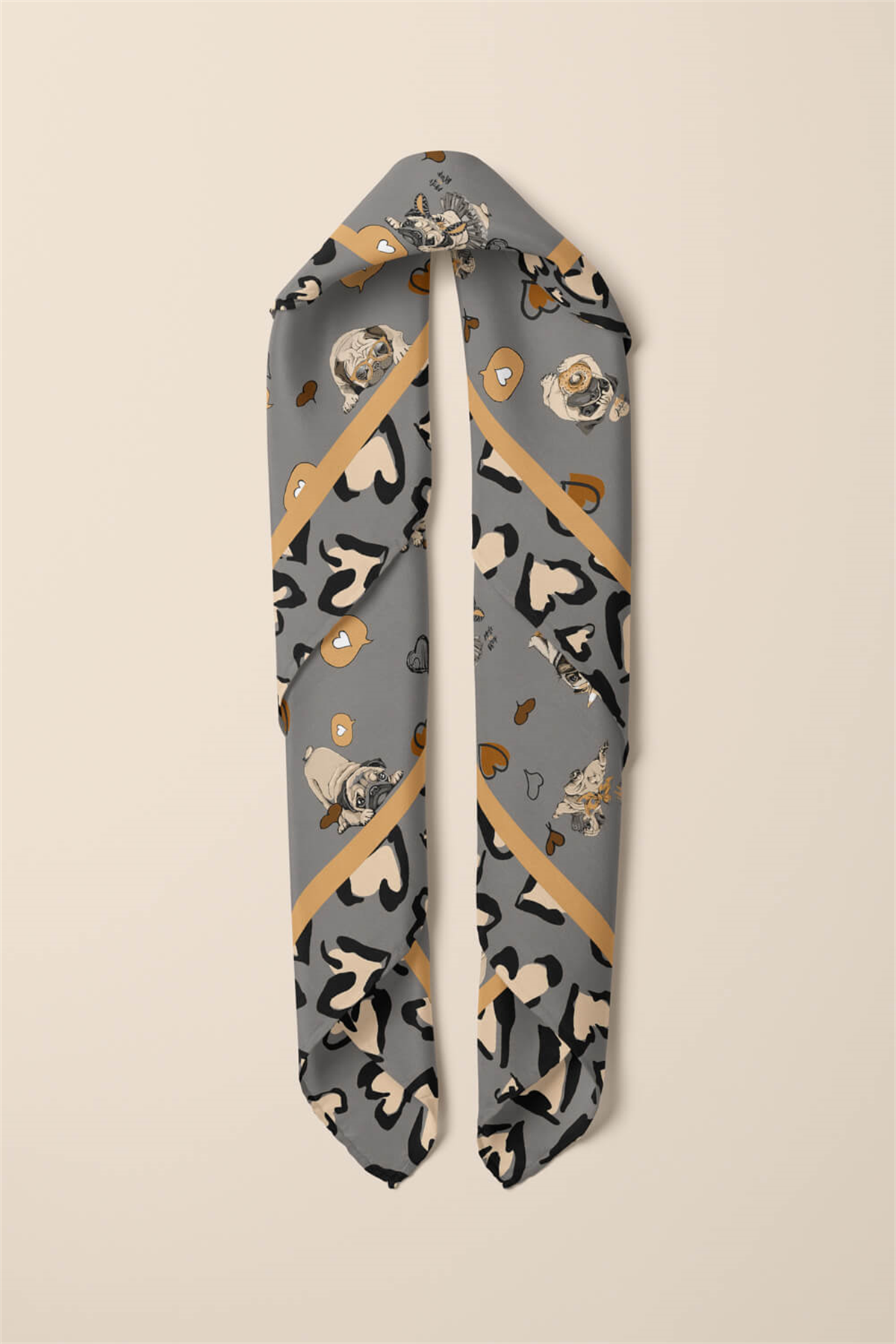 Y89 KADIN DESENLİ YEŞİL BANDANA