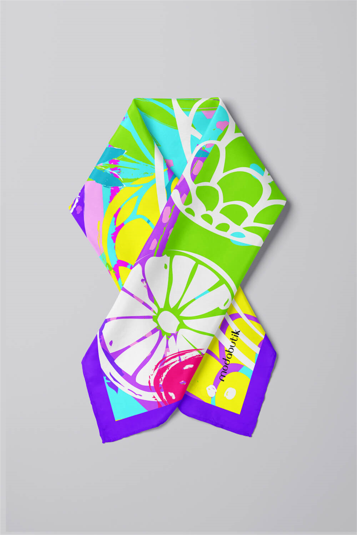G98 Modabutik Meyve Desenli Bandana