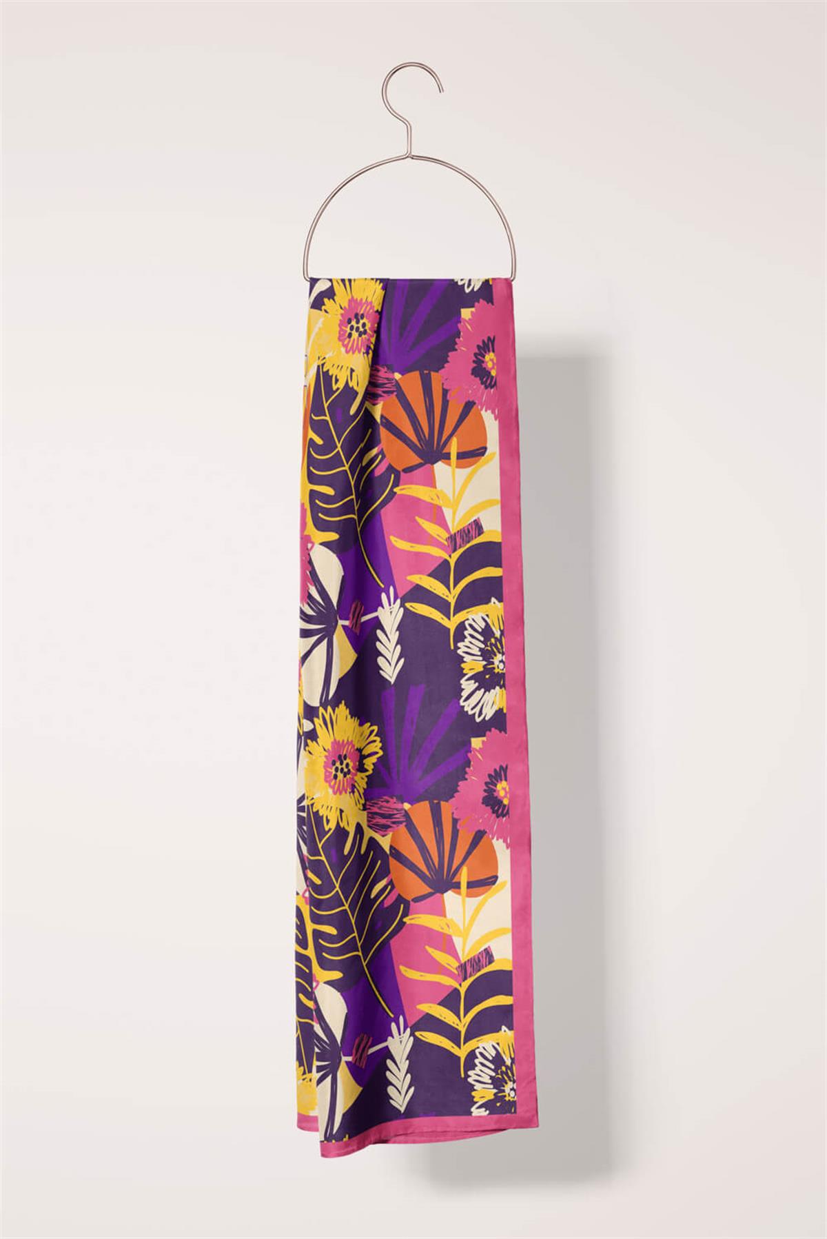 Modabutik Çiçek Desenli Kadın Fular