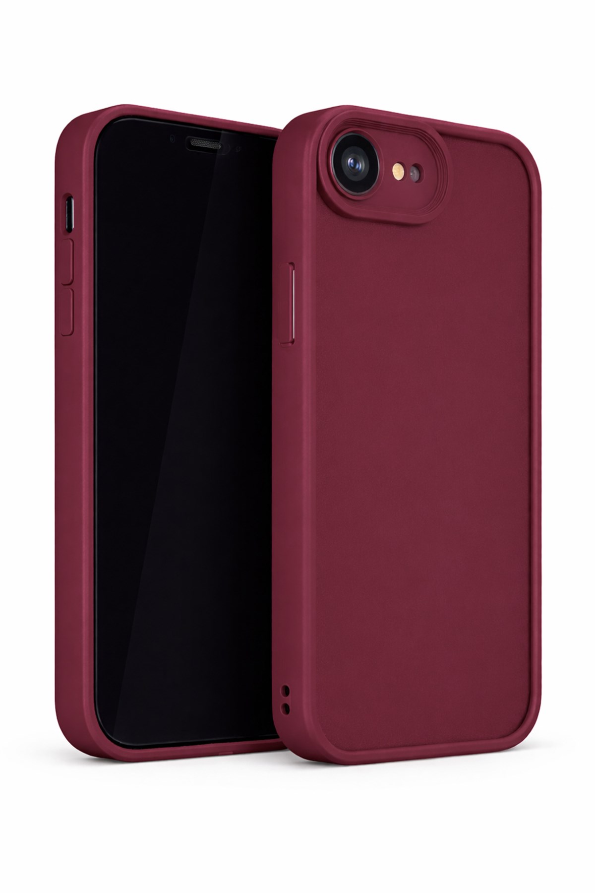 iPhone 16E / 17E Kılıf – Kamera Çıkıntılı – Mat Silikon Telefon Kılıfı