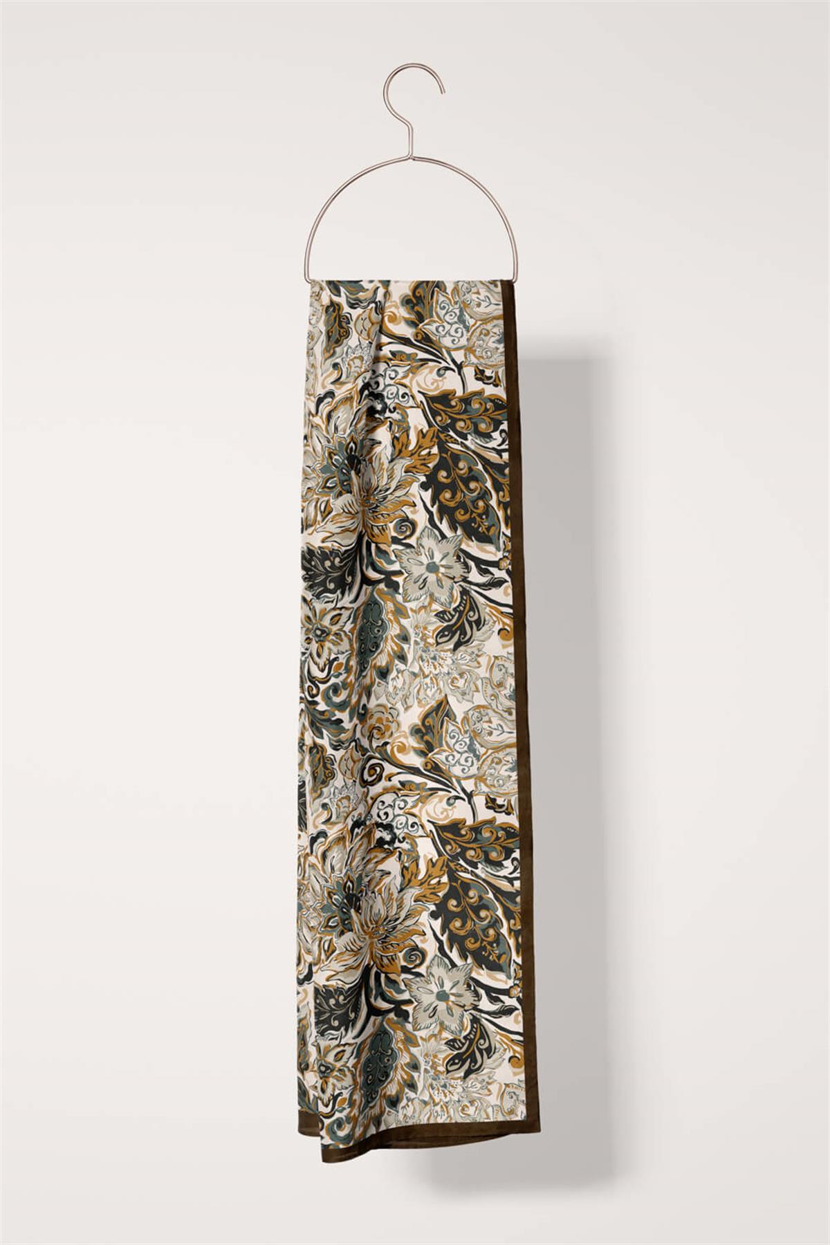 I39 Modabutik Çiçek Desenli Fular