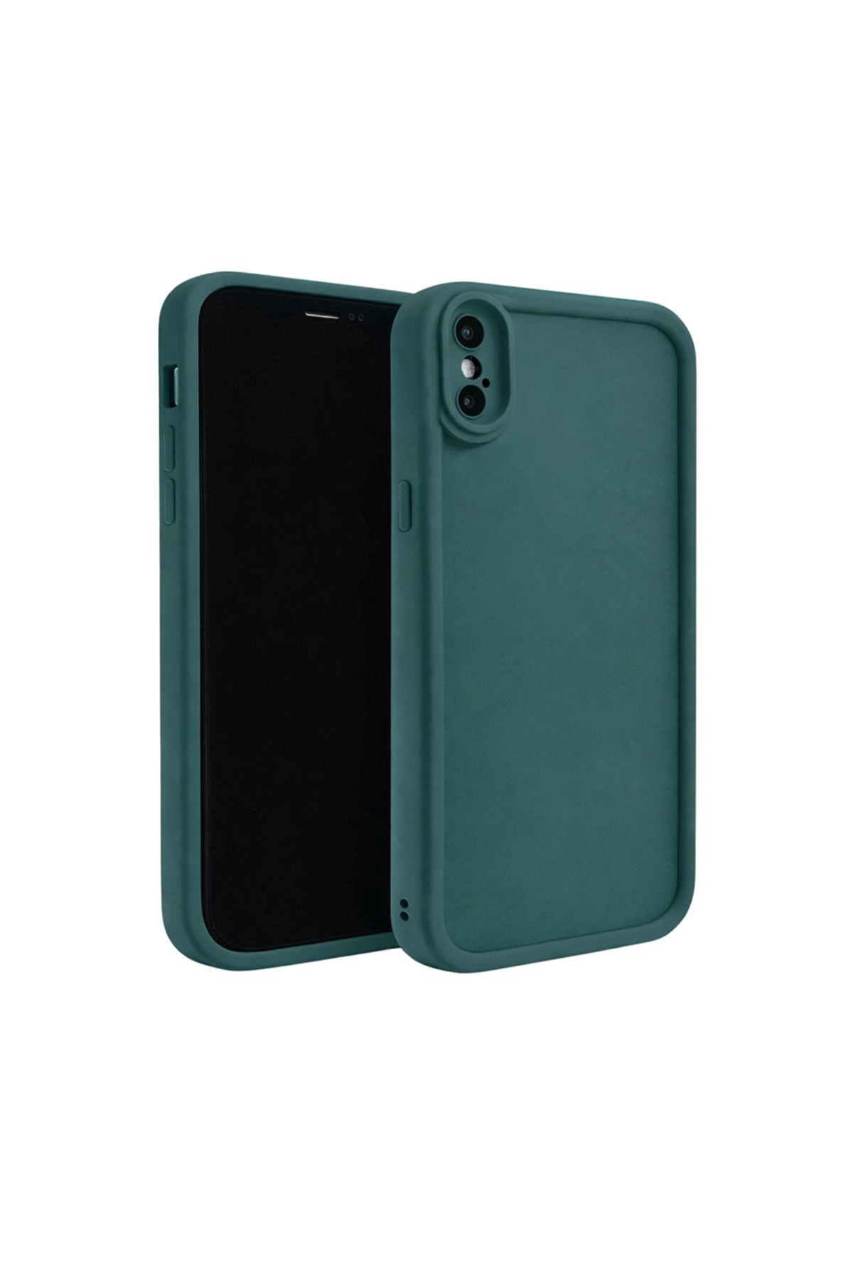 iPhone X / iPhone XS Kılıf – Kamera Çıkıntılı – Mat Silikon Telefon Kılıfı