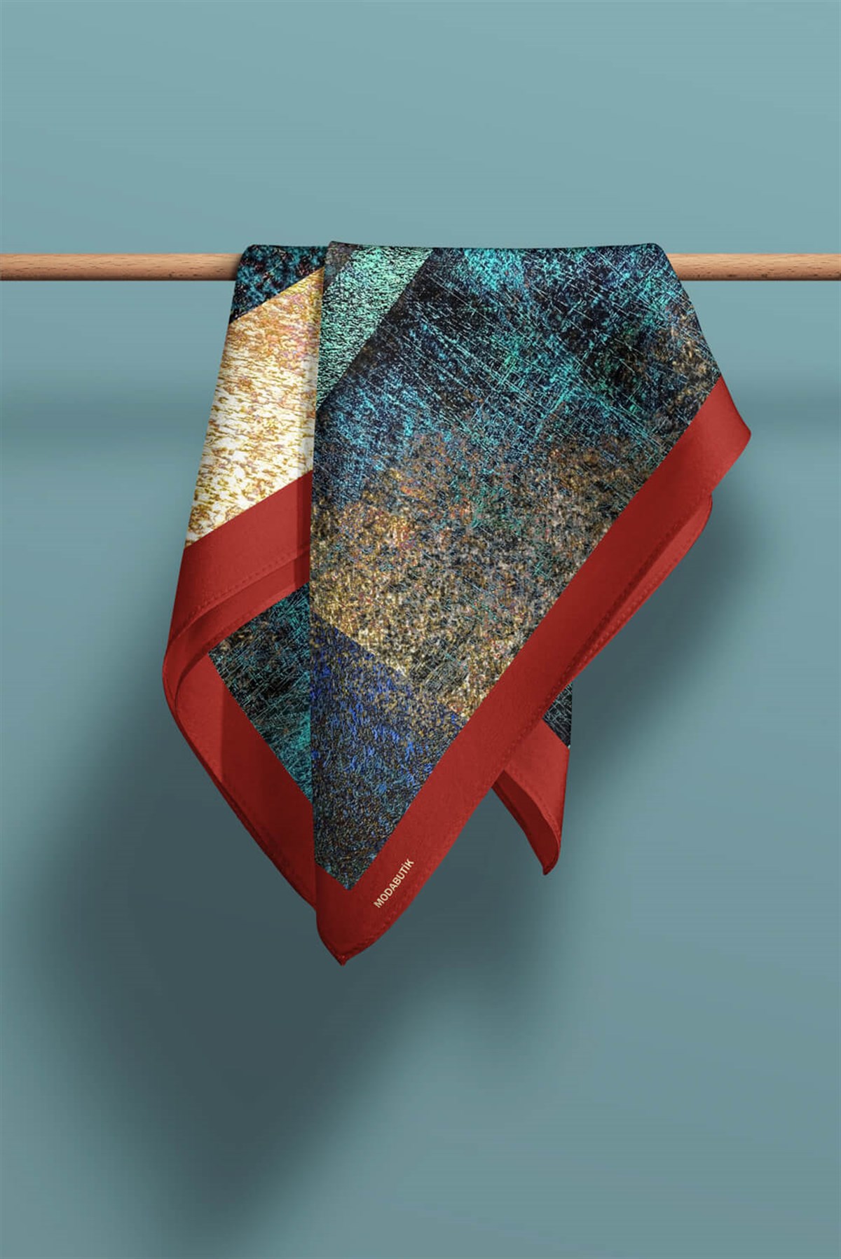 Violla Y81 Kadın Sonbahar Desenli Bandana 50x50 DG0460-22