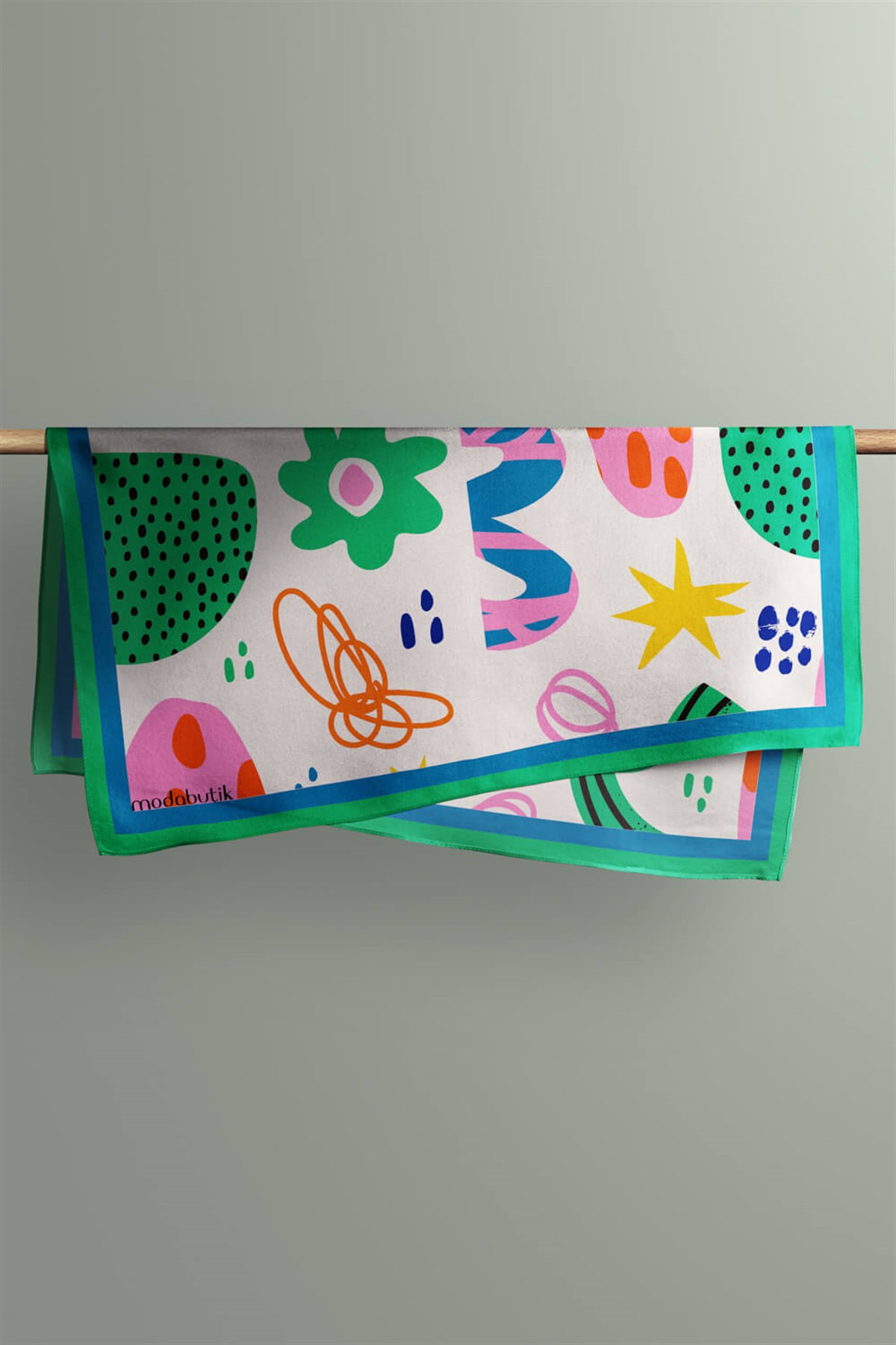 Violla Geometrik Desenli Bandana